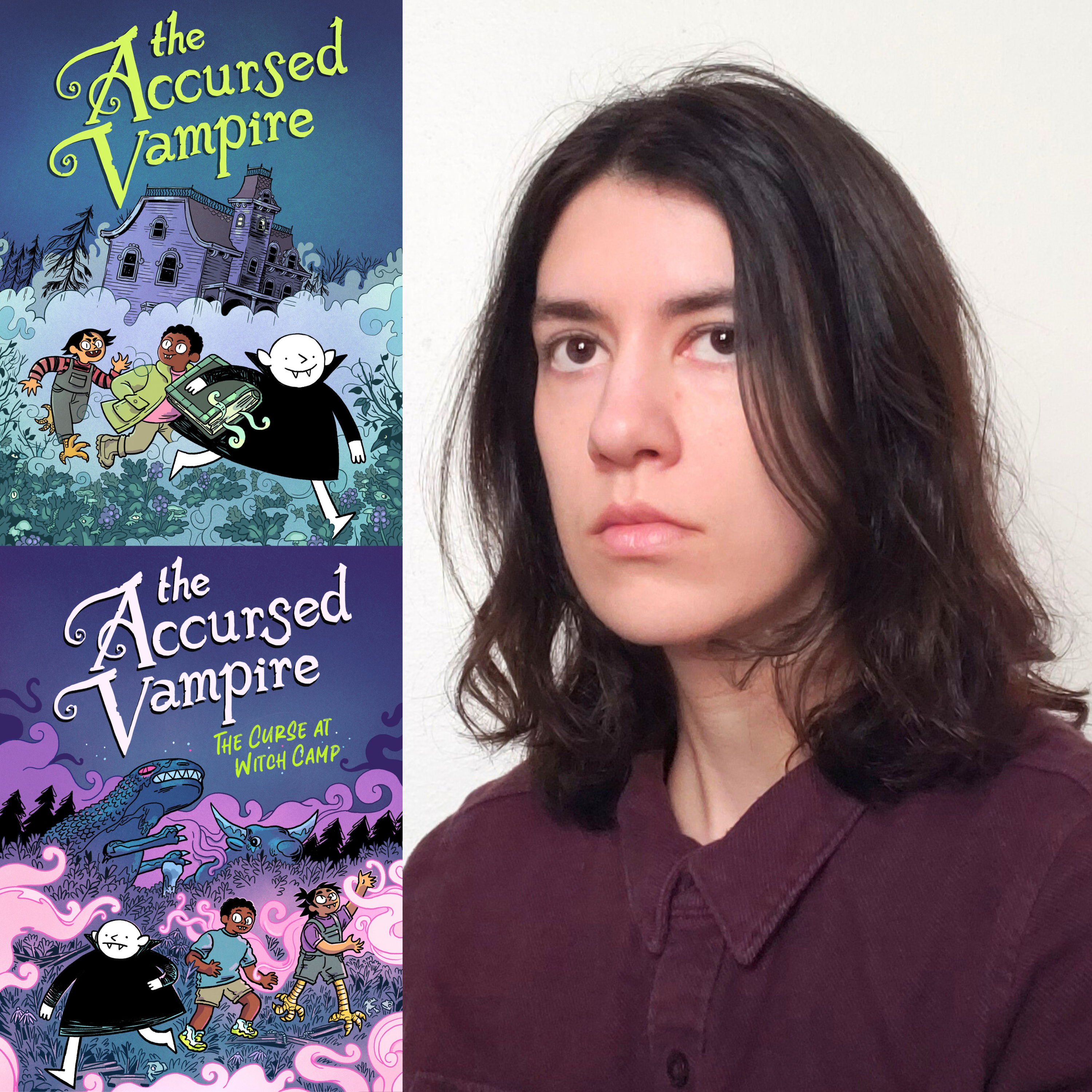 ๐ Reading and reviewing the "The Accursed Vampire" graphic novels + interview with author and illustrator Madeline McGrane ๐ง episode artwork