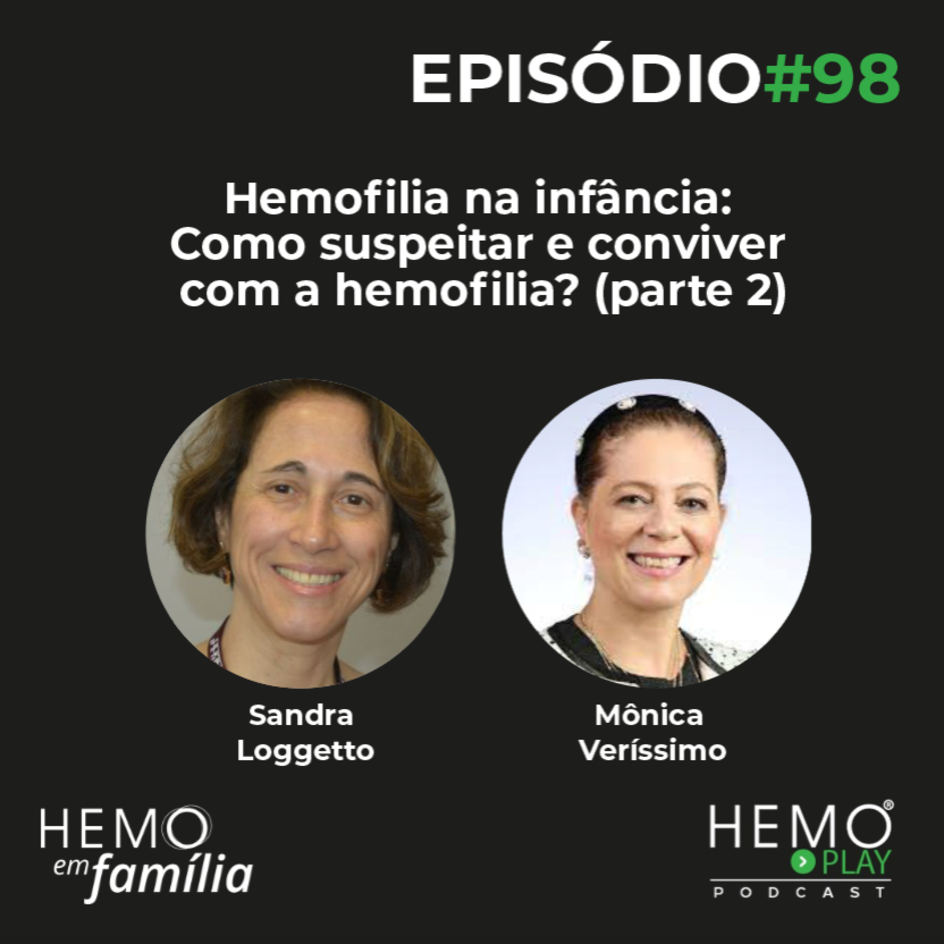 #99 - Hemofilia na infância: Como suspeitar e conviver com a hemofilia parte 2 - HEMOPLAY Podcast episode artwork