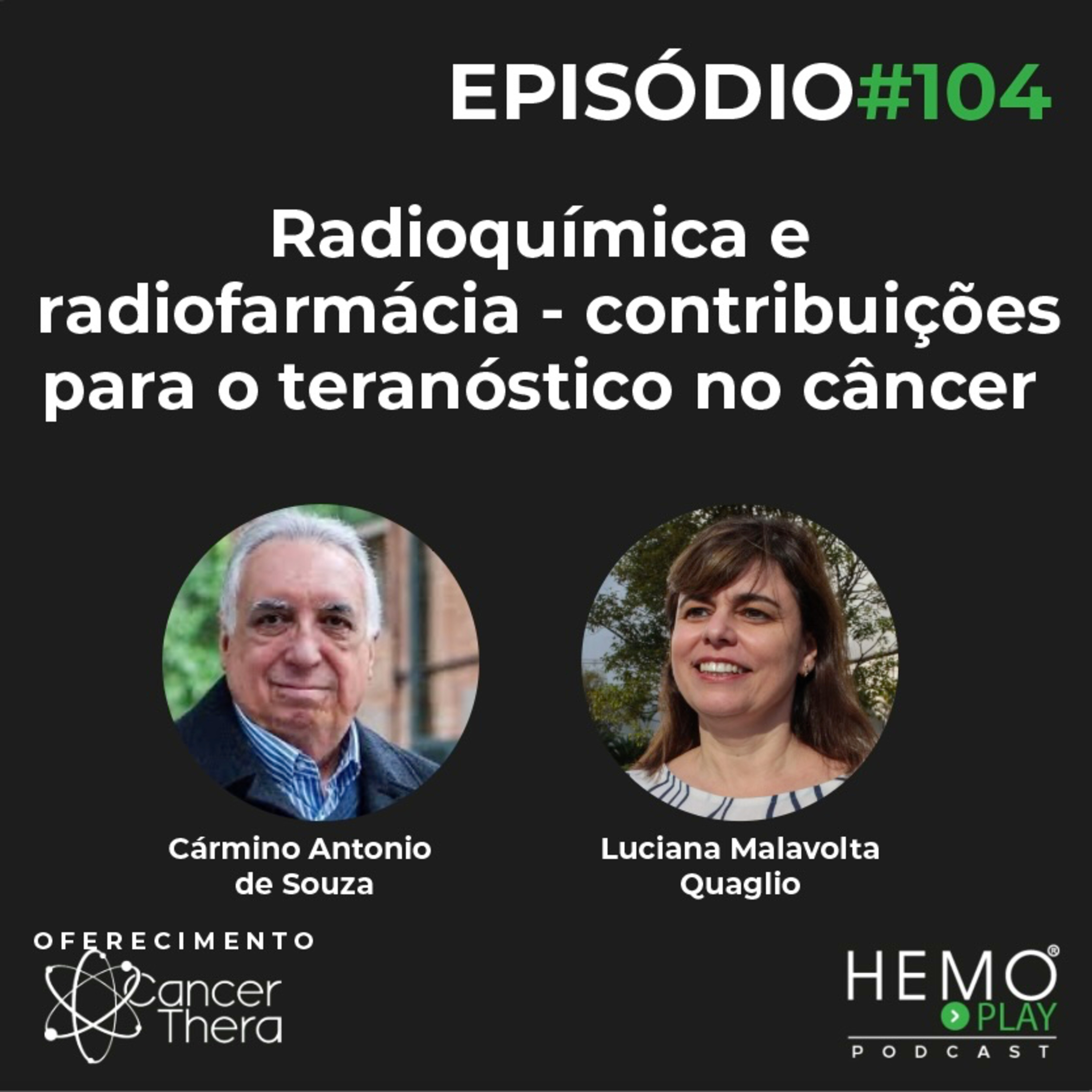 #104 - Radioquímica e radiofarmácia - contribuições para o Teranóstico no câncer - HEMOPLAY Podcast