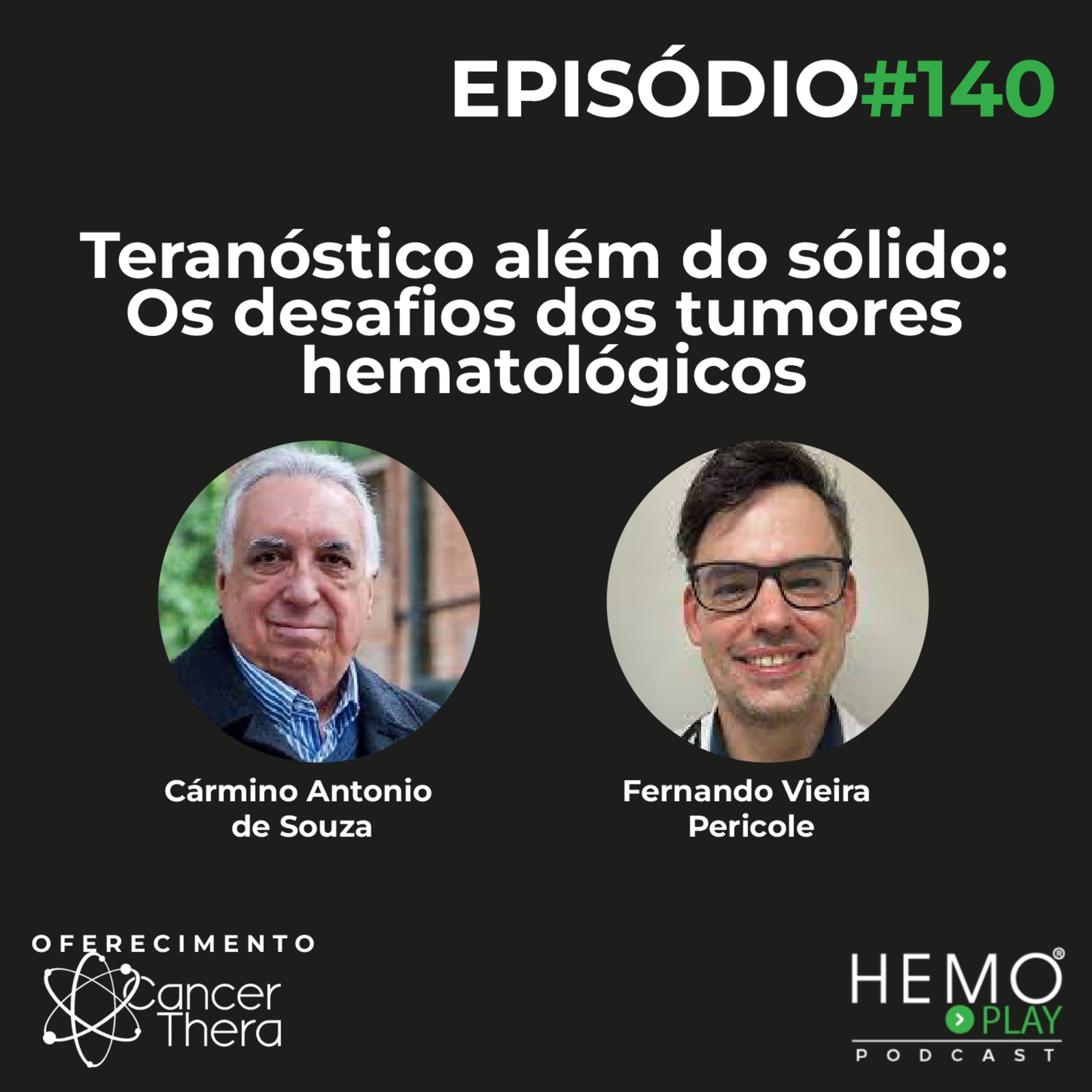 #140 - Teranóstico além do sólido: Os desafios dos tumores hematológicos - HEMO PLAY Podcast episode artwork