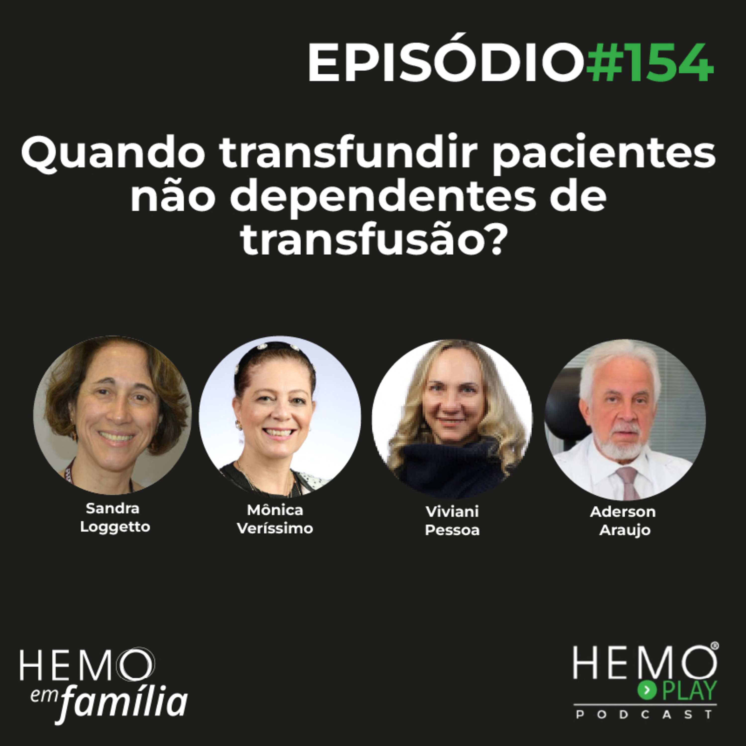 #154 - Quando transfundir pacientes não dependentes de transfusão? - HEMO PLAY Podcast episode artwork