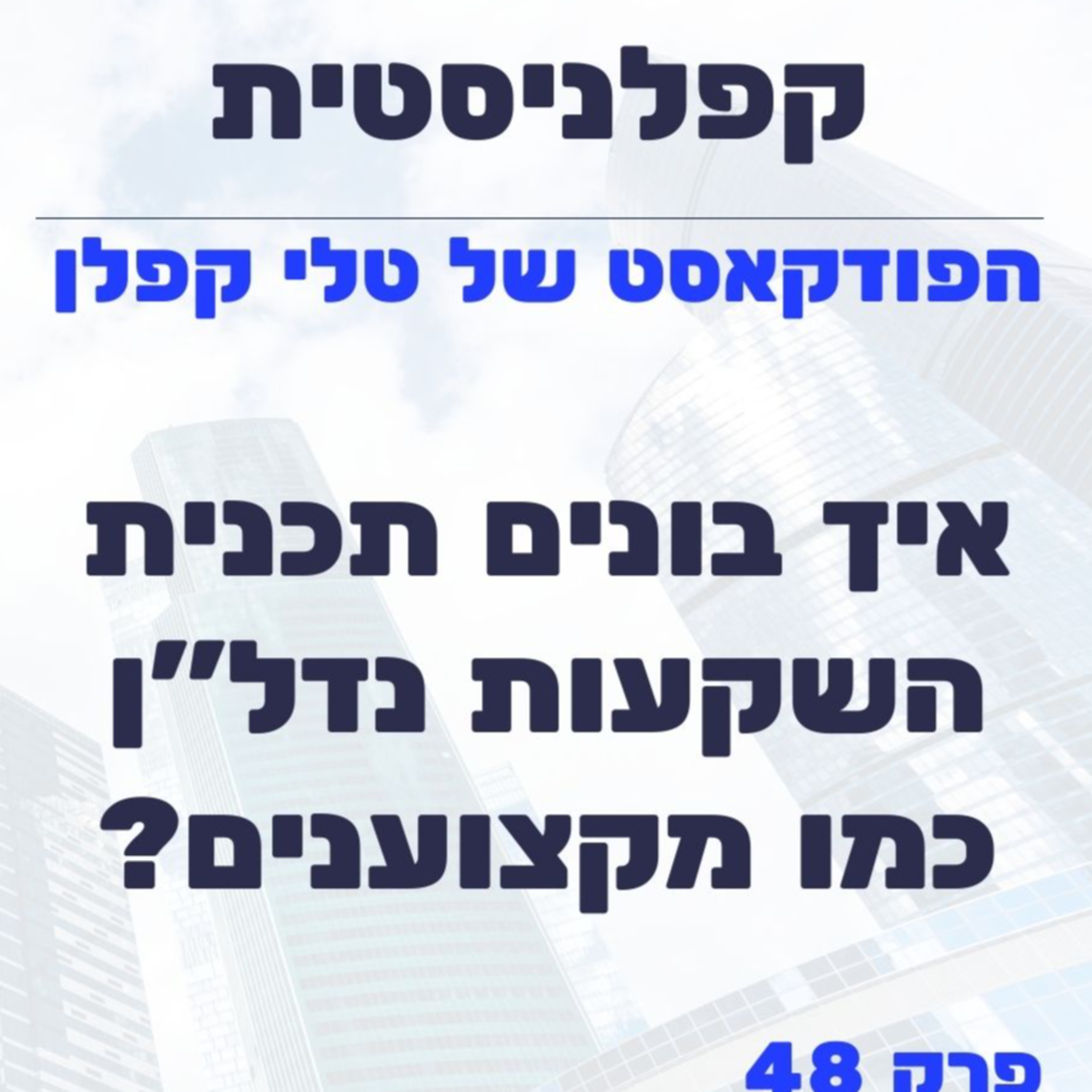 איך בונים תכנית השקעות נדל"ן כמו מקצוענים? | קפלניסטית פרק 48