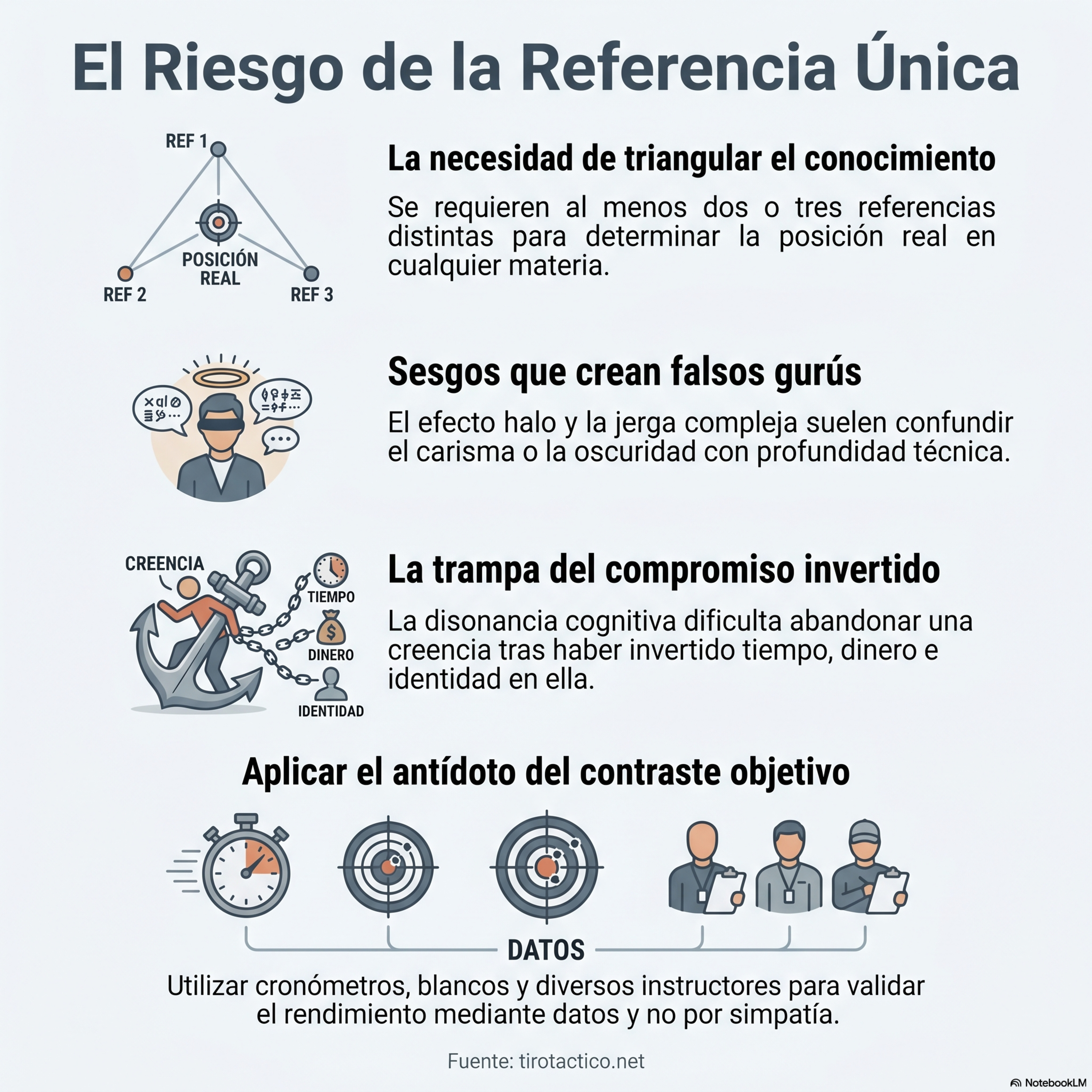 Píldora IA: Si solo tienes una referencia o referente, por bueno que sea, no tienes con qué contrastar y fácilmente te quedas obsoleto y sin evolucionar.