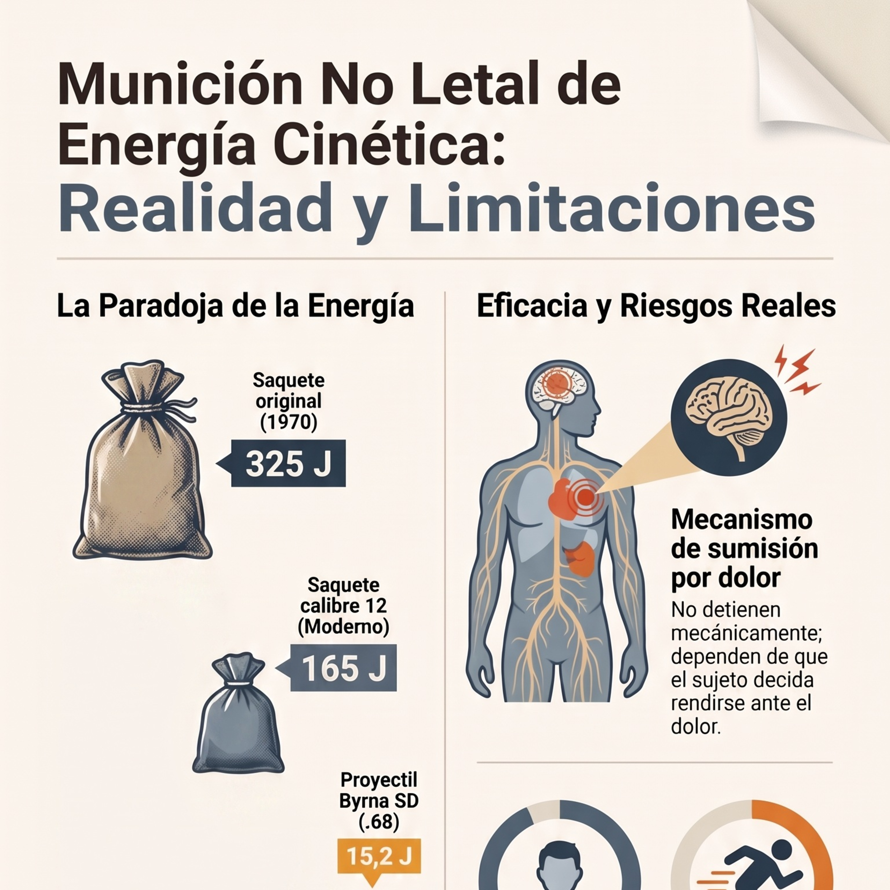 Píldora IA: Armas no letales de energía cinética (Byrna, FN303, saquetes calibre 12). Una idea que ya falló hace medio siglo y que falla justo cuando más falta hace. episode artwork