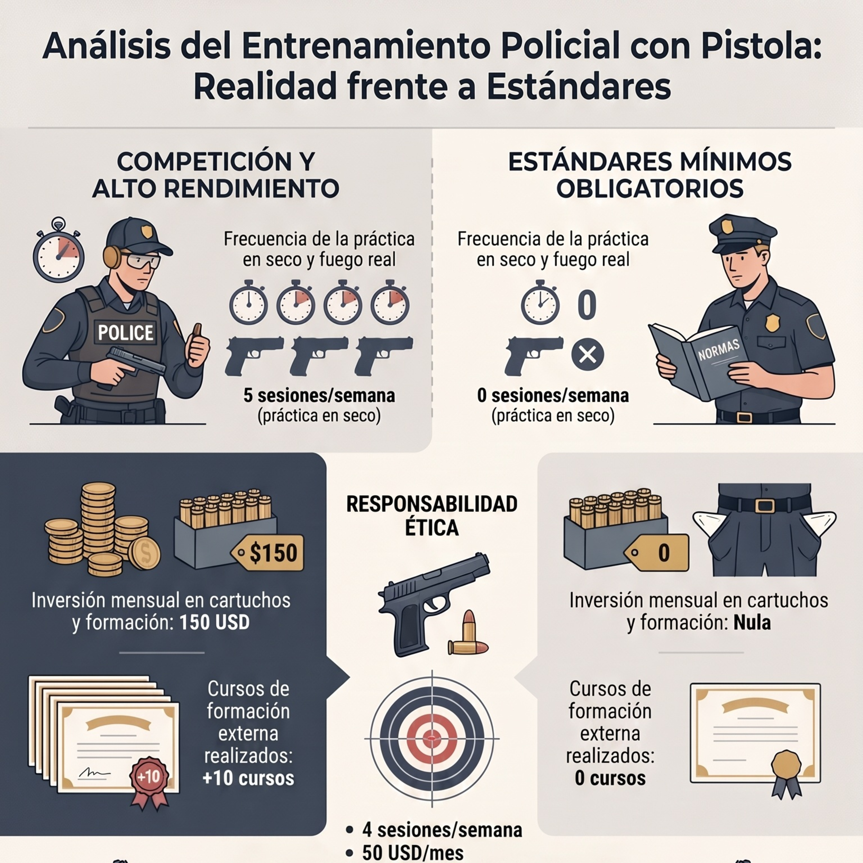 Píldora IA: Casi 1.000 policías cuentan cuánto entrenan de verdad con su pistola, y los que compiten van muy por delante. Por Erik Schall. episode artwork
