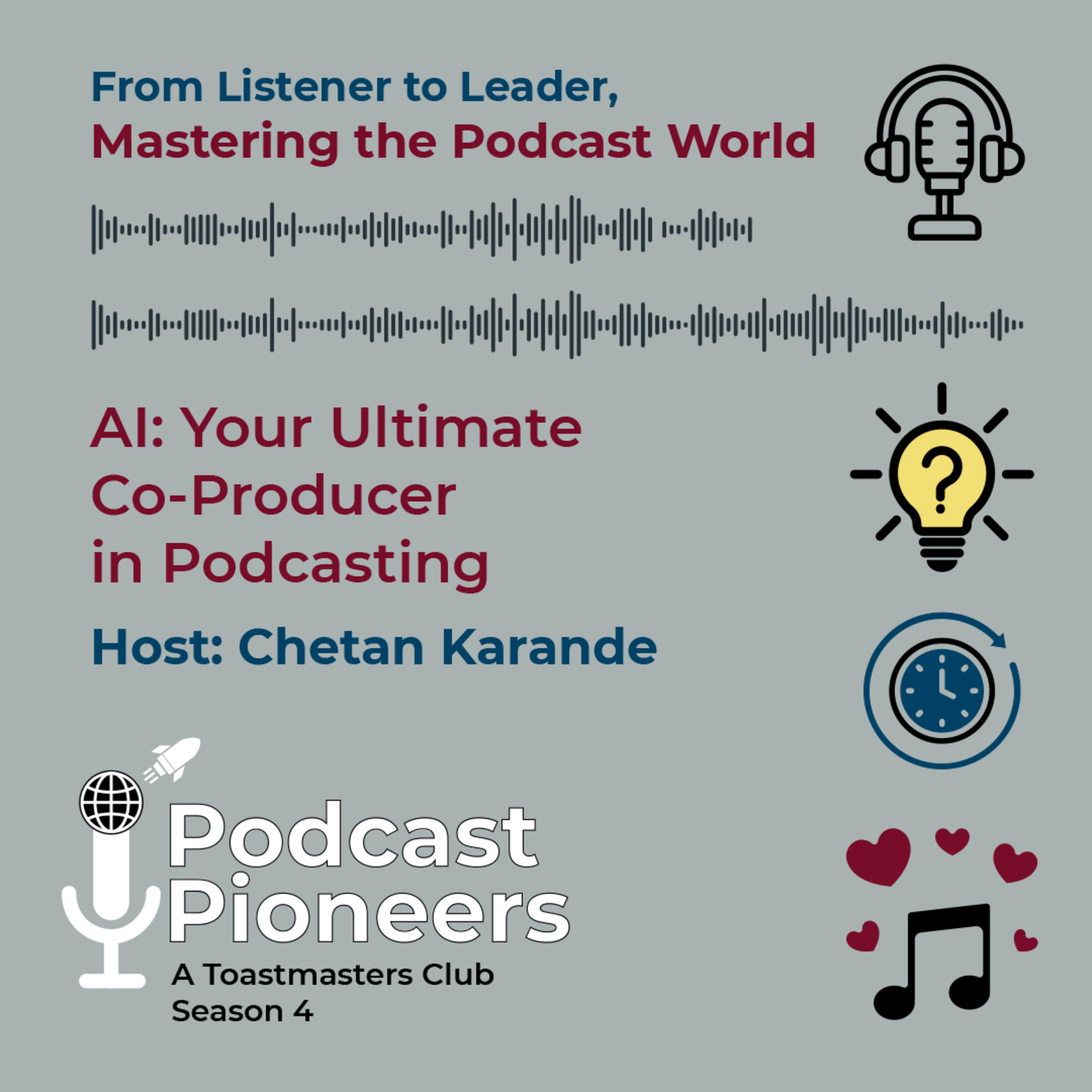Podcast Pioneers Club: AI, Your Ultimate Co-Producer in Podcasting, Season 4, Episode 1  episode artwork