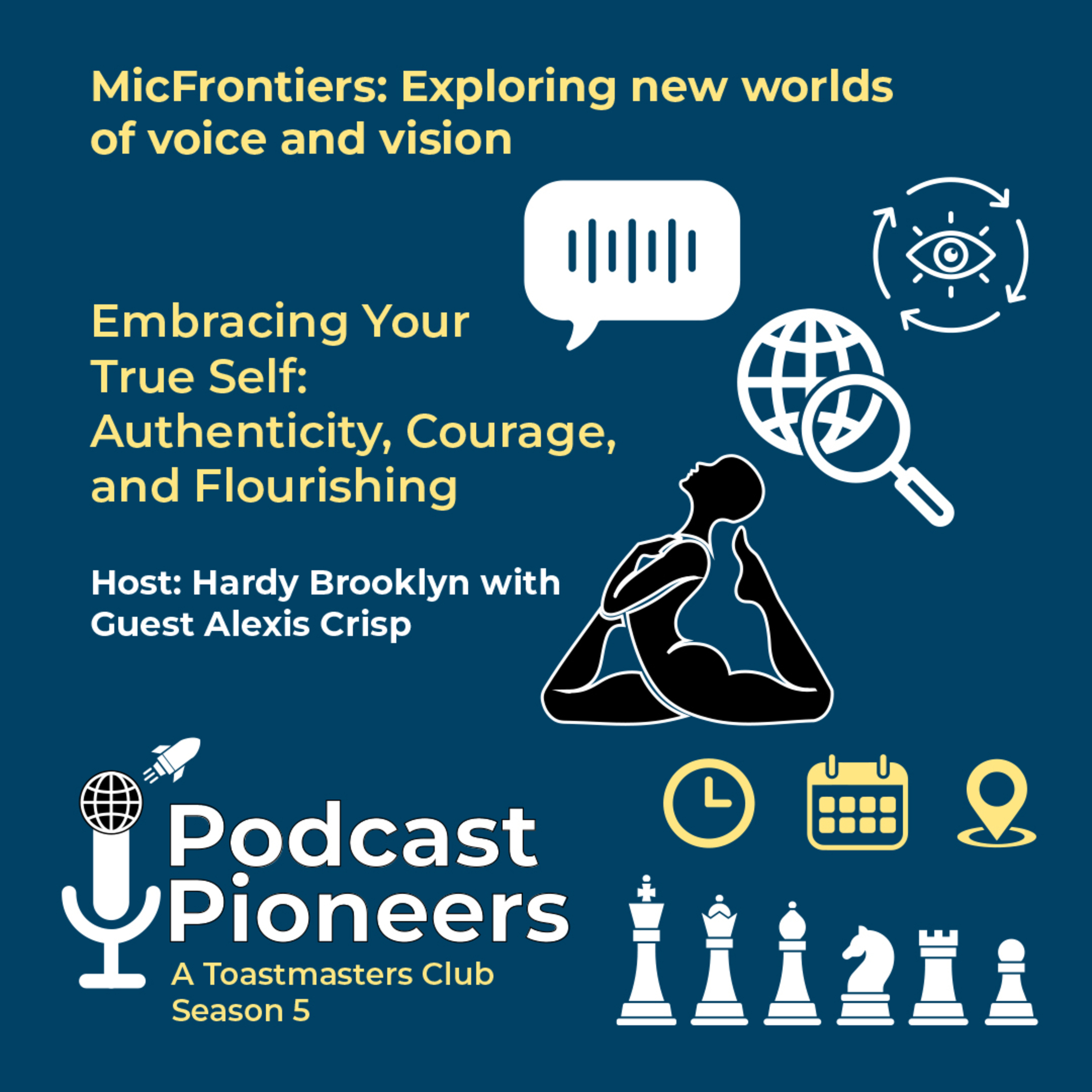 Embracing your true self - Hardy Brooklyn interviewing Alexis Crisp:Podcast Pioneers Season 5: MicFrontiers : Exploring New Worlds of Voice & Vision episode artwork