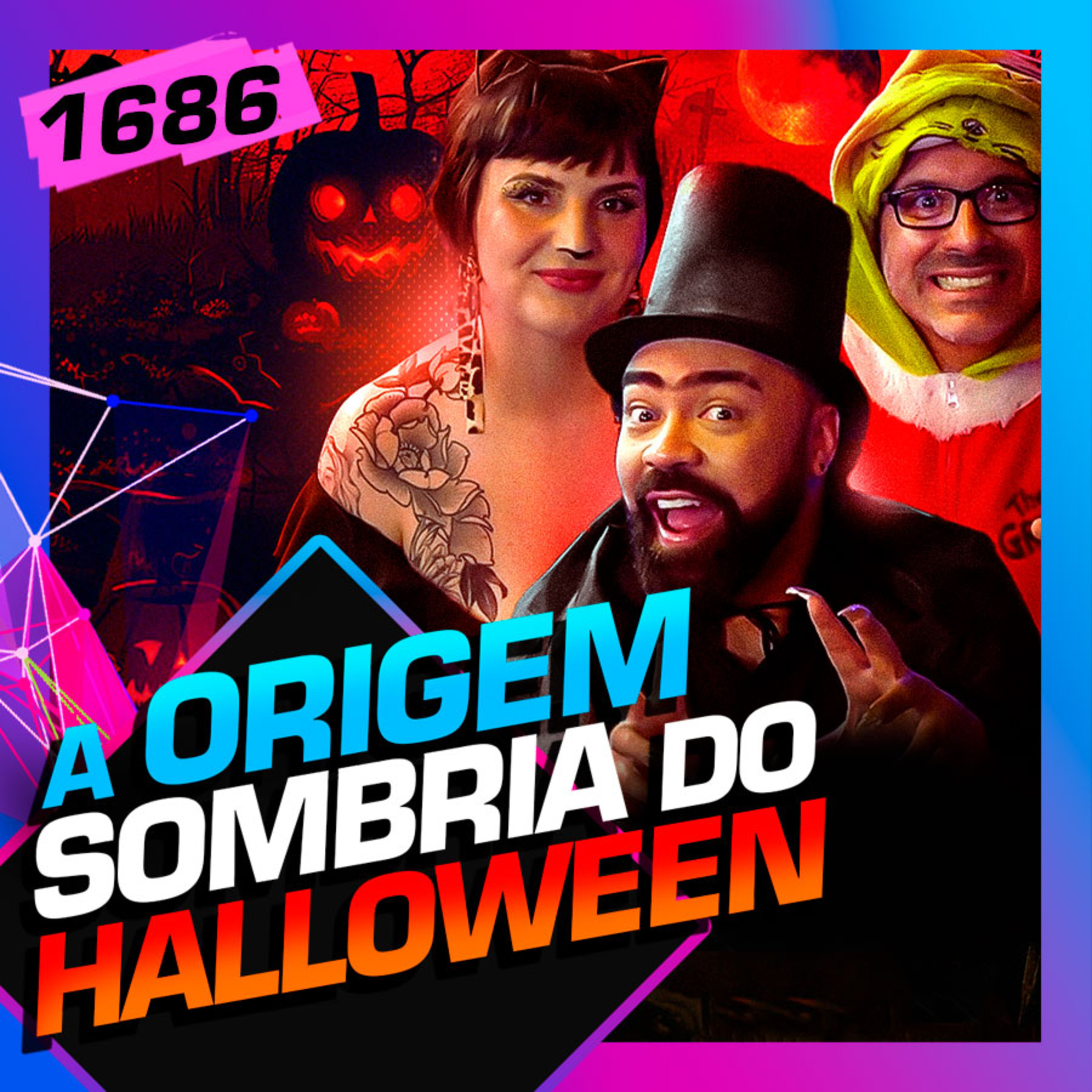 1686 - A ORIGEM SOMBRIA DO HALLOWEEN: DANIEL PIRES, ALINE VALENTIN E THIAGO DE SOUZA