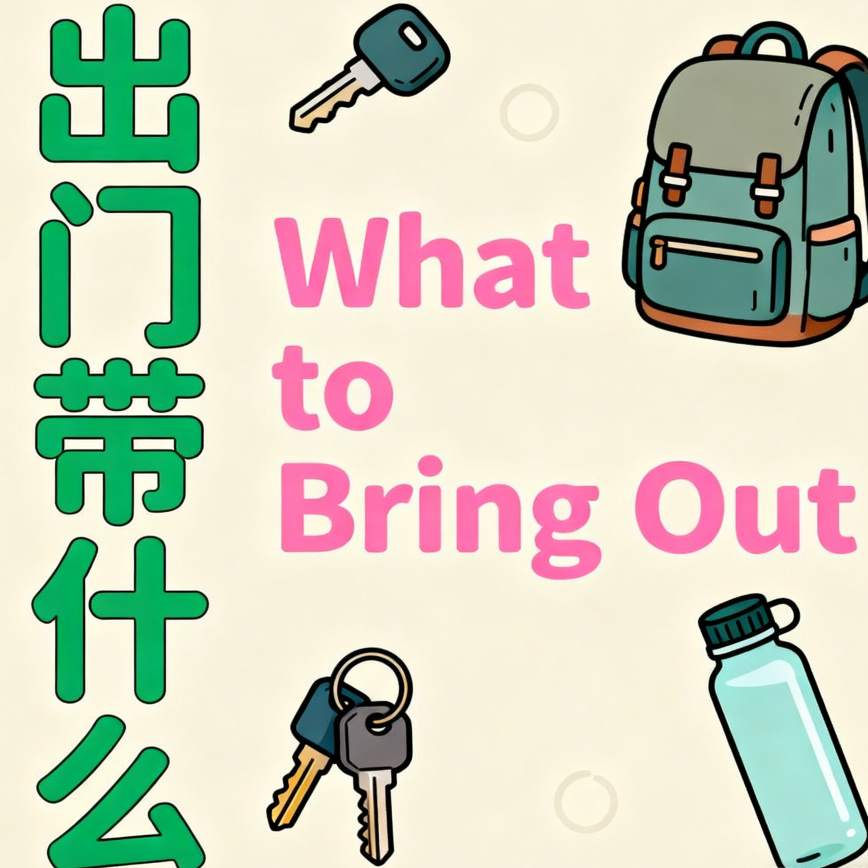 What to Bring Out 出门带什么 | Learn Chinese with Yoyo Mo