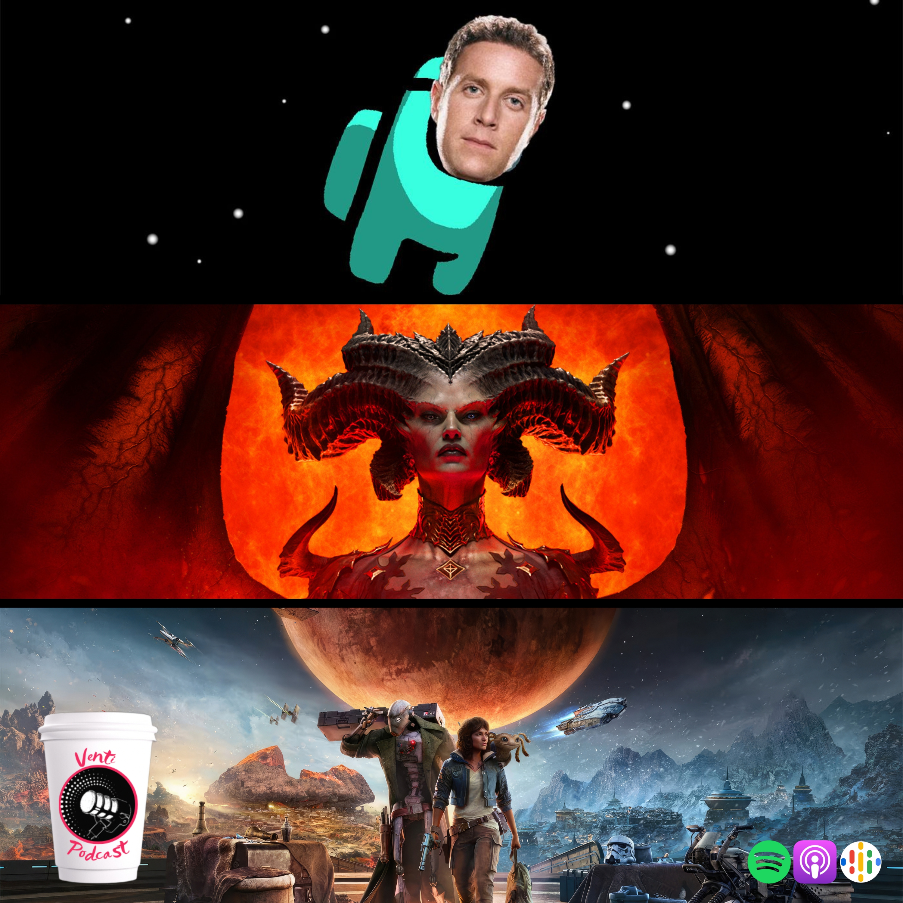 Venti Podcast #286: Geoff Keighley le baja la espuma a la Gamescon, nuevos detalles de Star Wars Outlaws y el santo grial del grindeo en Diablo 4 episode artwork