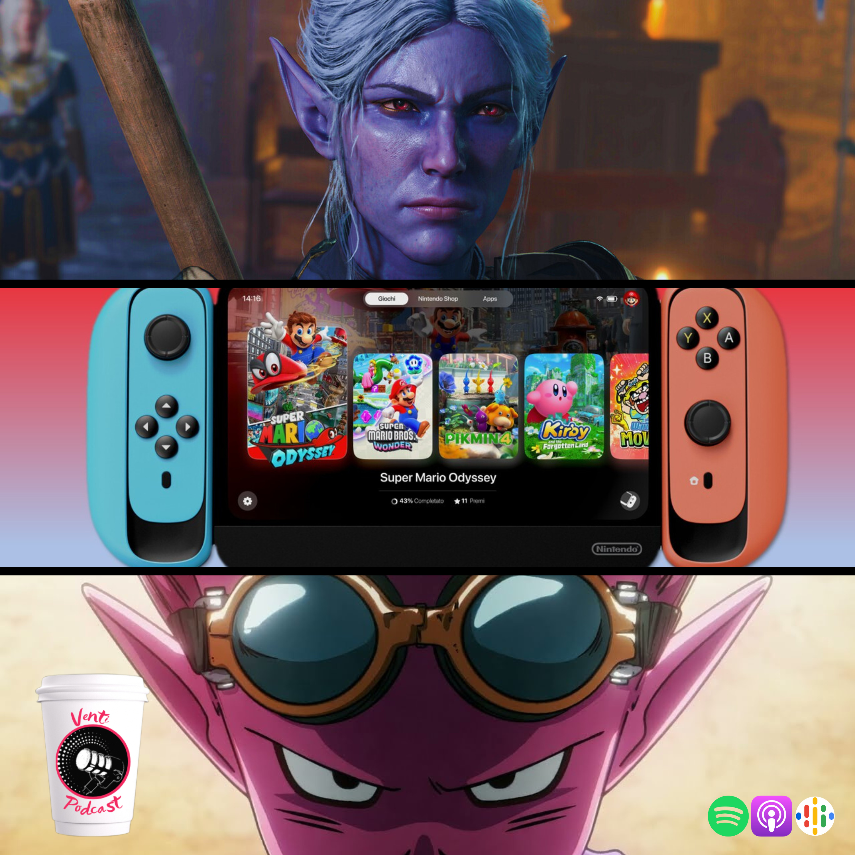 Venti Podcast #290: Bandai anticipa su TGS 2023, BG3 ¿cuándo llegará su nuevo contenido? y ¿la nueva Switch ya fue mostrada? episode artwork