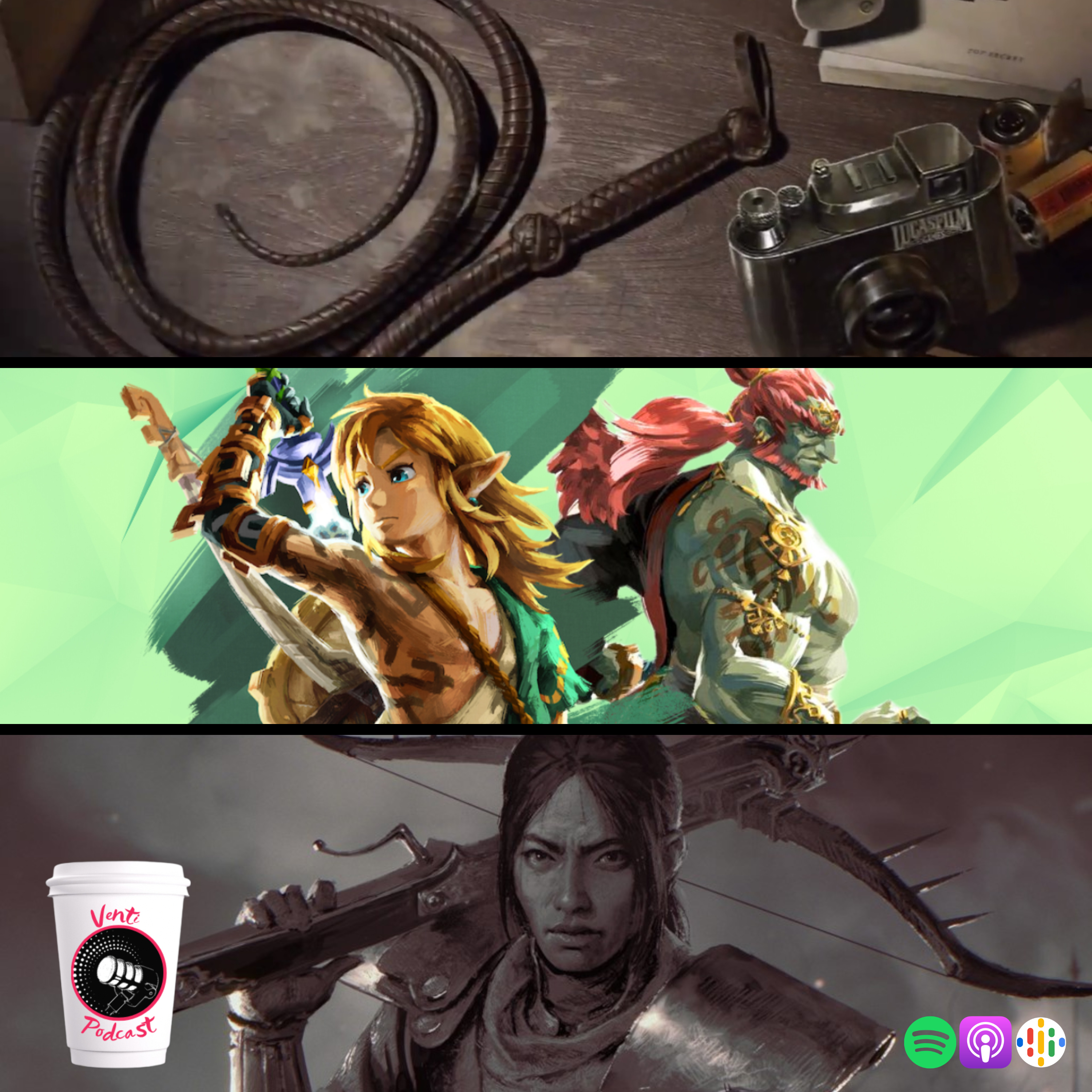 Venti Podcast #295: No volveremos a Hyrule, el juego de Indiana Jones y el futuro de Diablo IV episode artwork