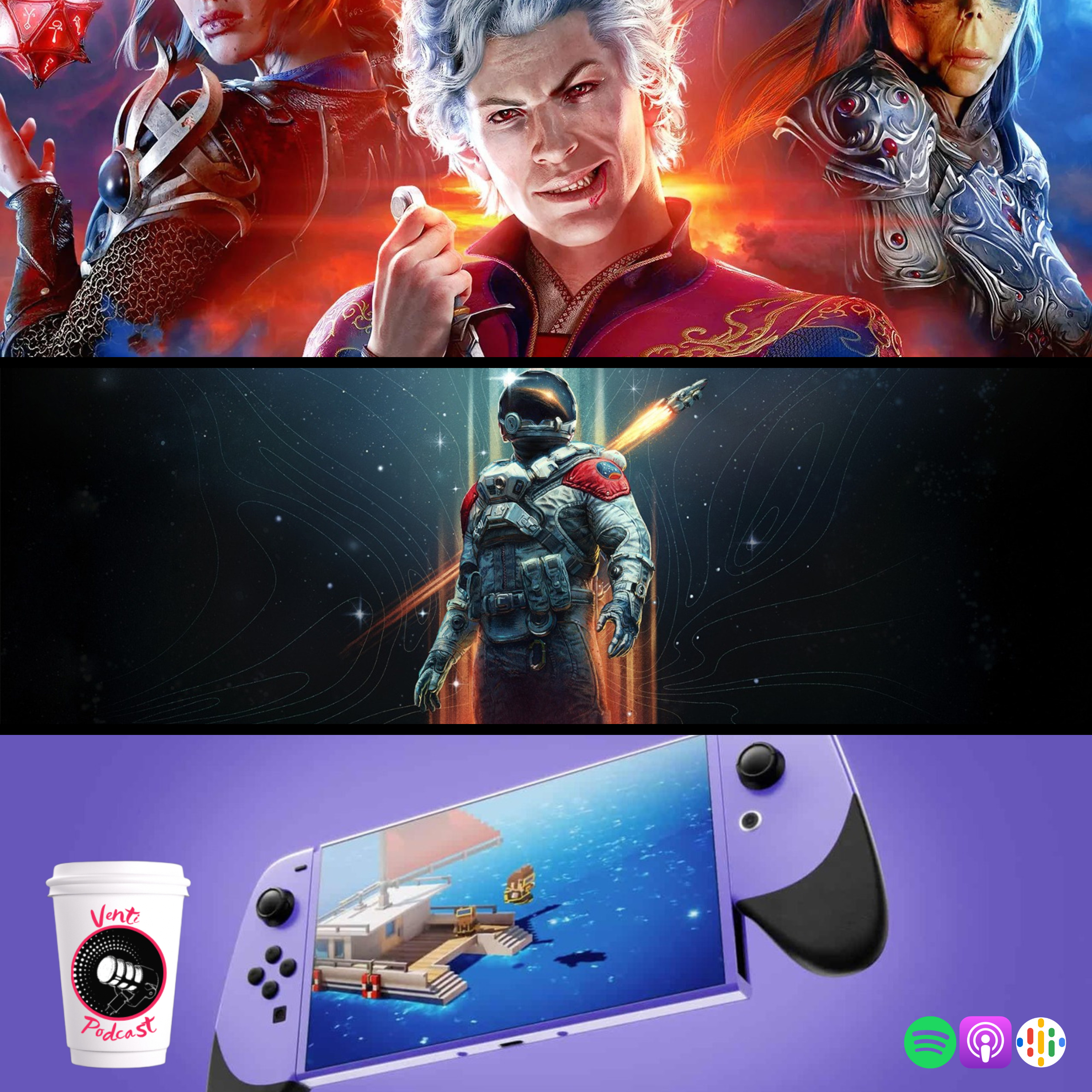 Venti Podcast #296: El éxito de Starfield fuera de la órbita de Steam, PS5 recibe una versión de Baldur’s Gate a la altura de PC y el humo de Switch episode artwork