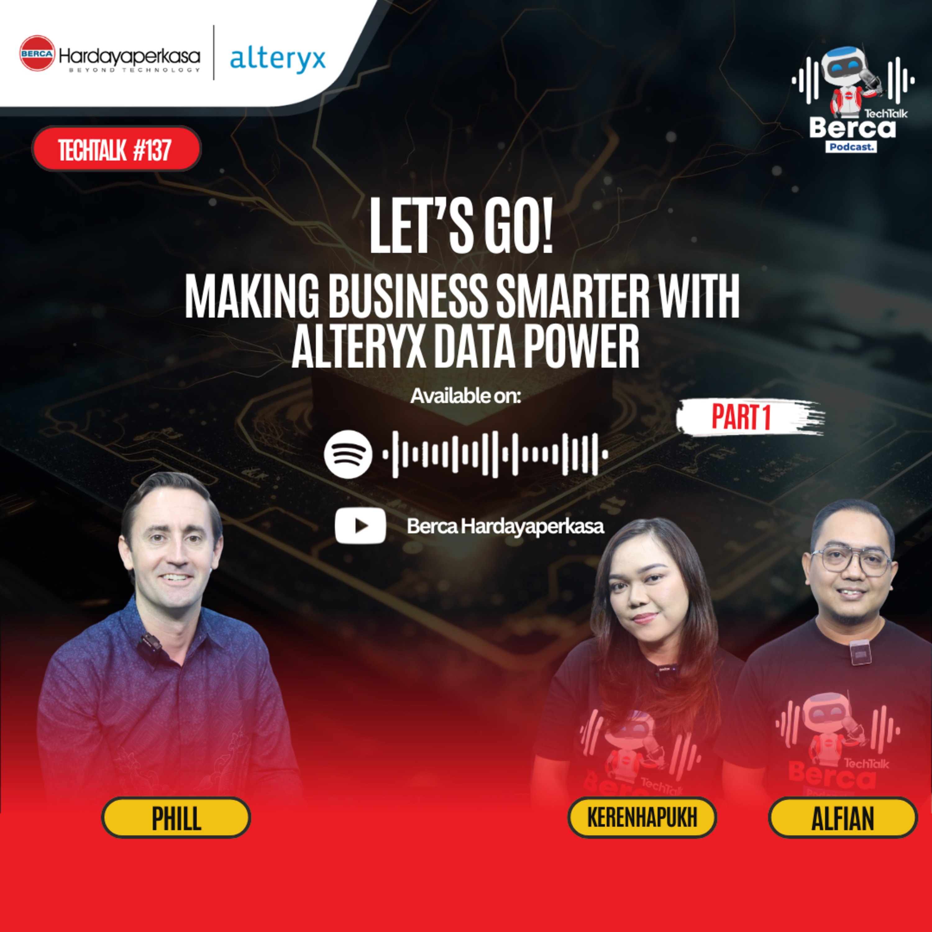 TechTalk Berca Podcast #137: Unlocking Data-Driven Success with Alteryx! Dont Mist Out episode artwork