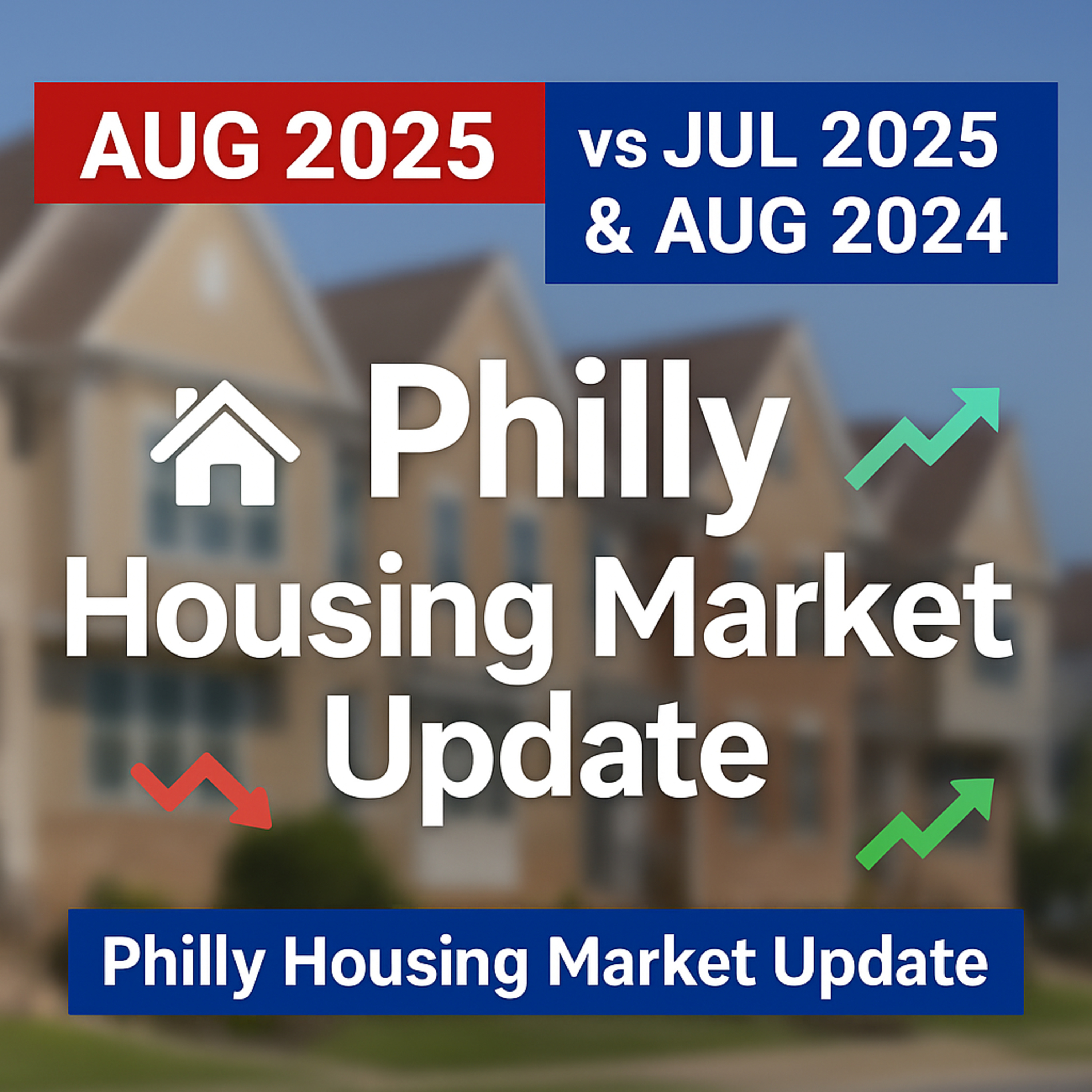 Philadelphia Housing Market Update – August 2025 vs July 2025 & August 2024