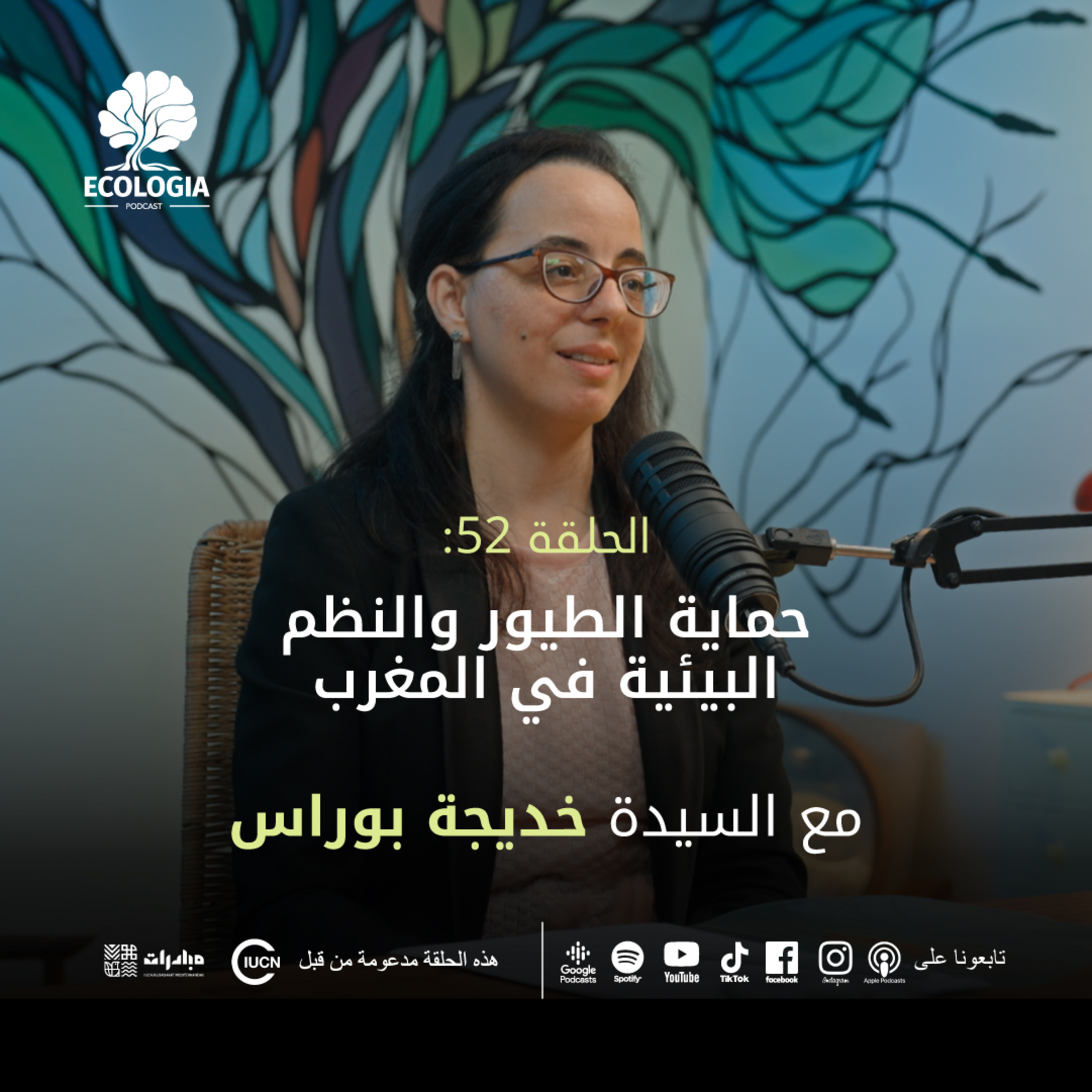 Ecologia Ep 52 IUCN - Mubadarat | Khadija Bourass | Birds & ecosystems conservation in Morroco episode artwork