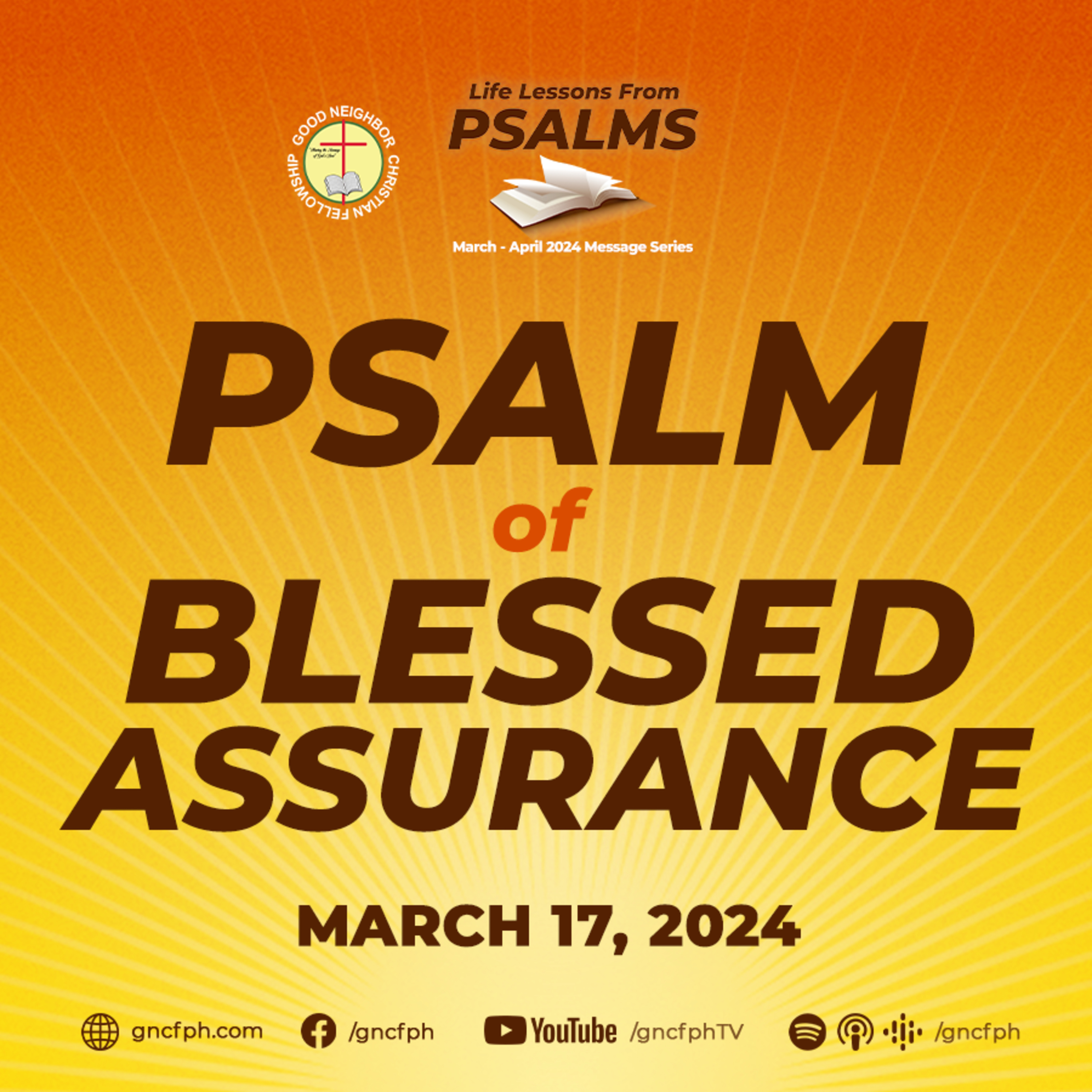 Psalm of Blessed Assurance | Pastor Ted M. Ribo, DMin.