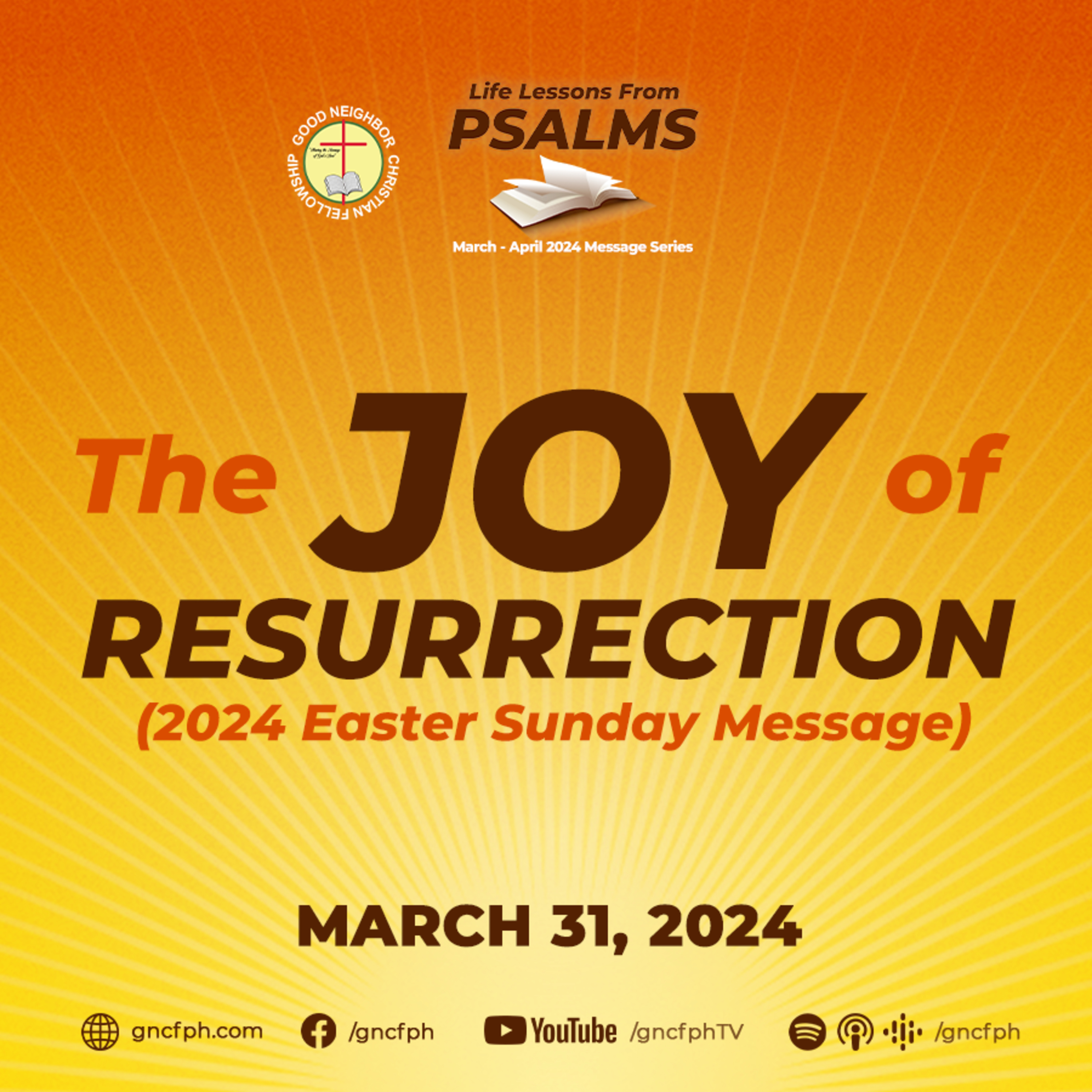 The Joy of Resurrection (2024 Easter Sunday) | Pastor Ted M. Ribo, DMin.