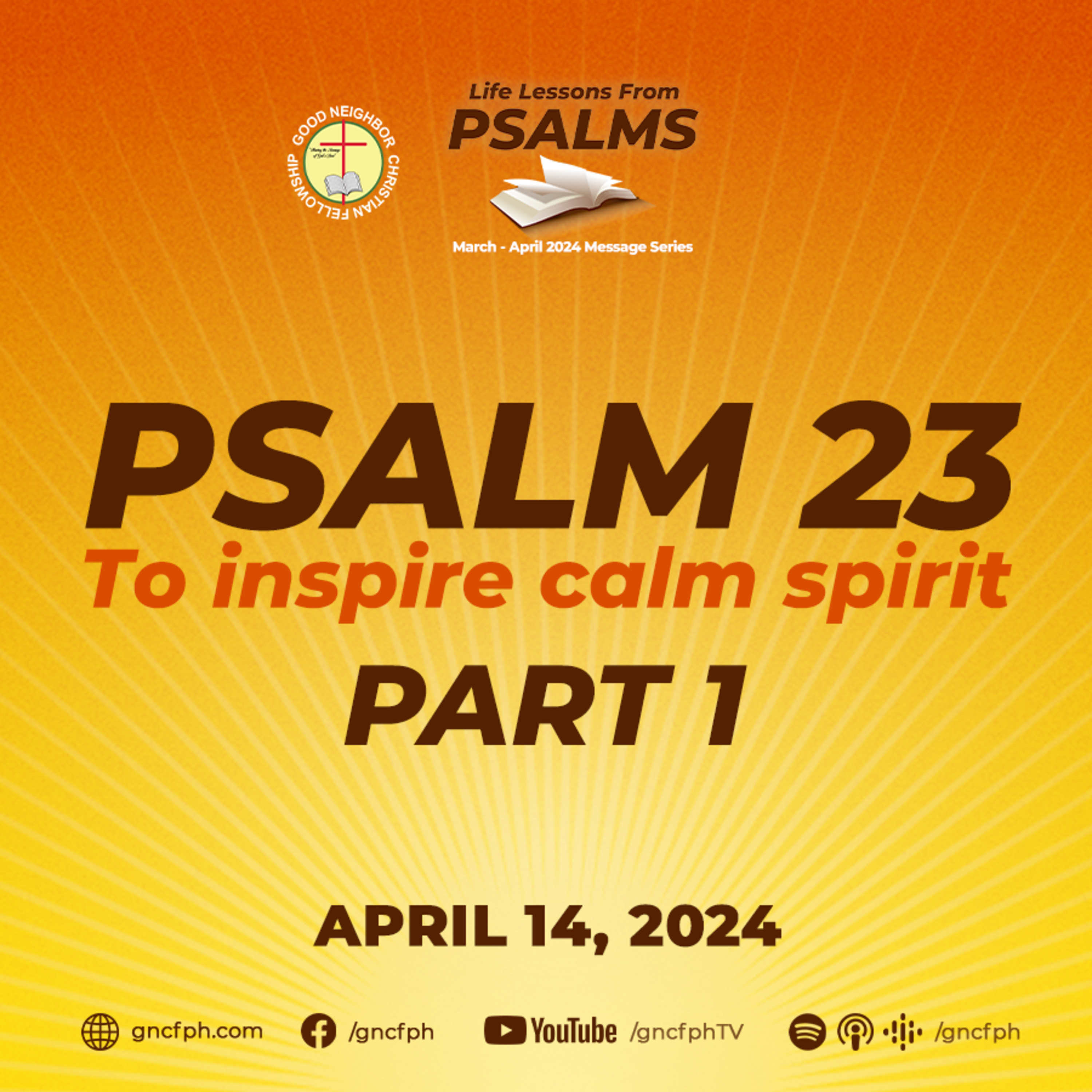 PSALM 23 (To inspire calm spirit) - Part 1 | Pastor Armando Santos