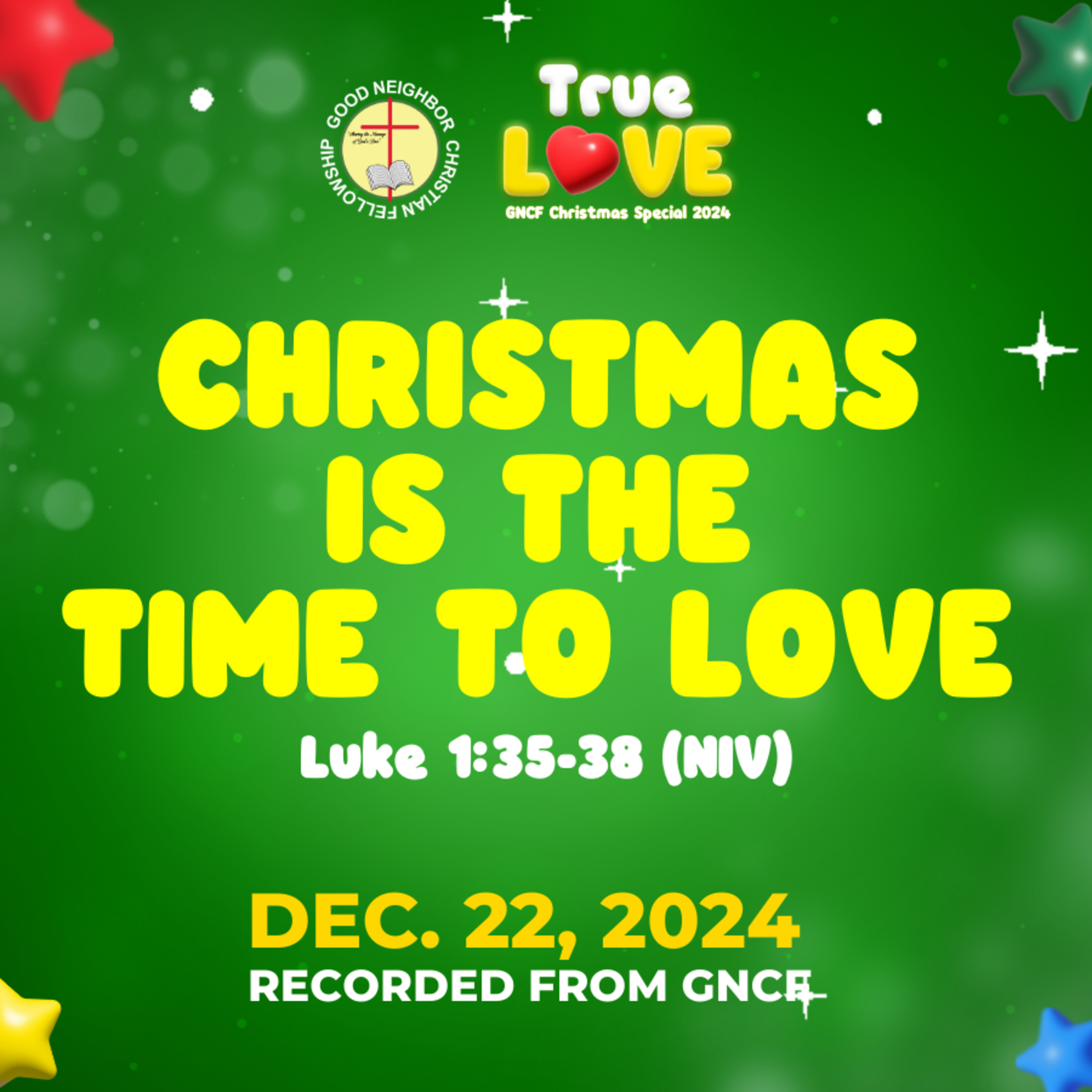 Christmas is the Time to Love | Rev. Ted M. Ribo, DMin.