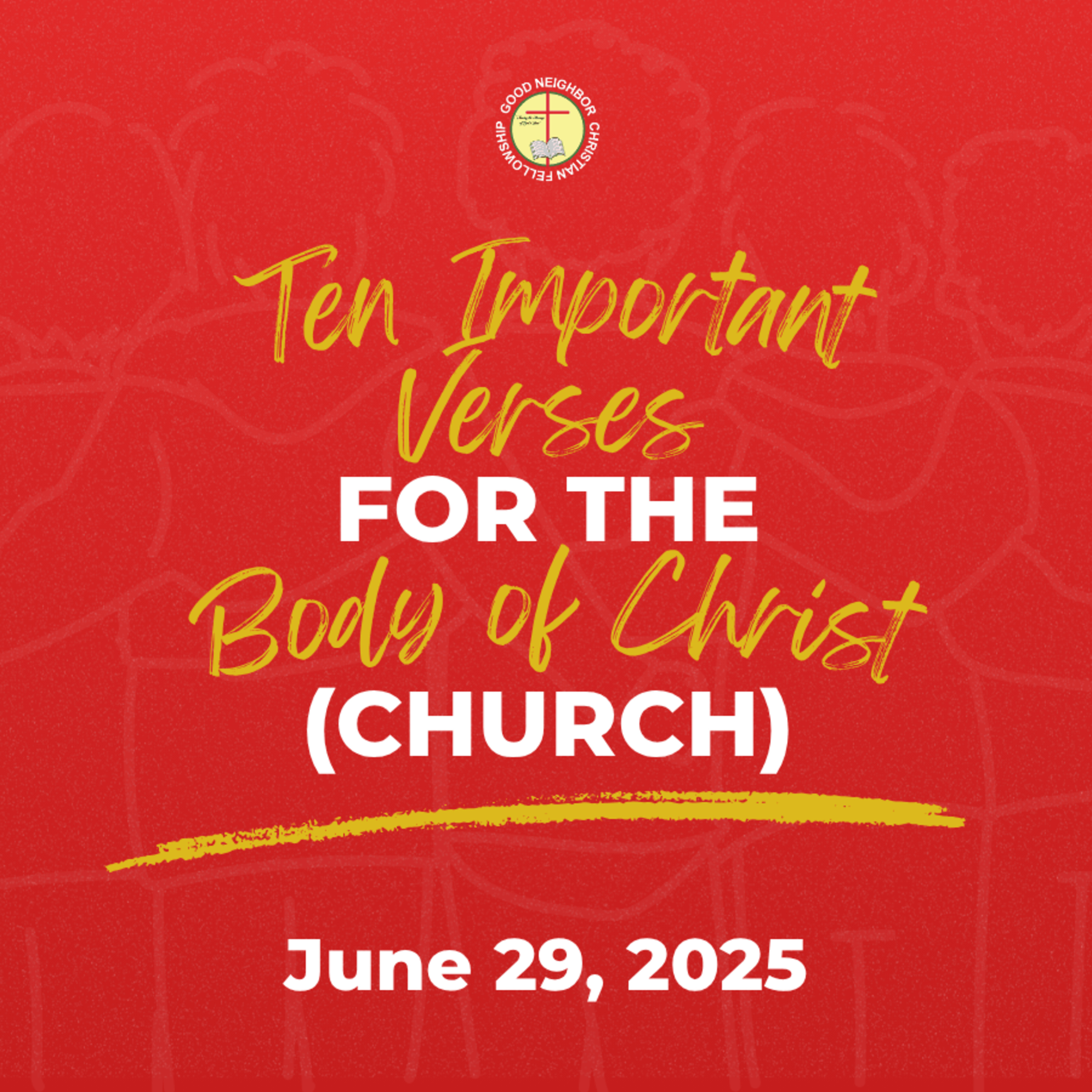 Ten Important Verses for the Body fo Christ (Church) Part 1 | Pastor Armando D. Santos