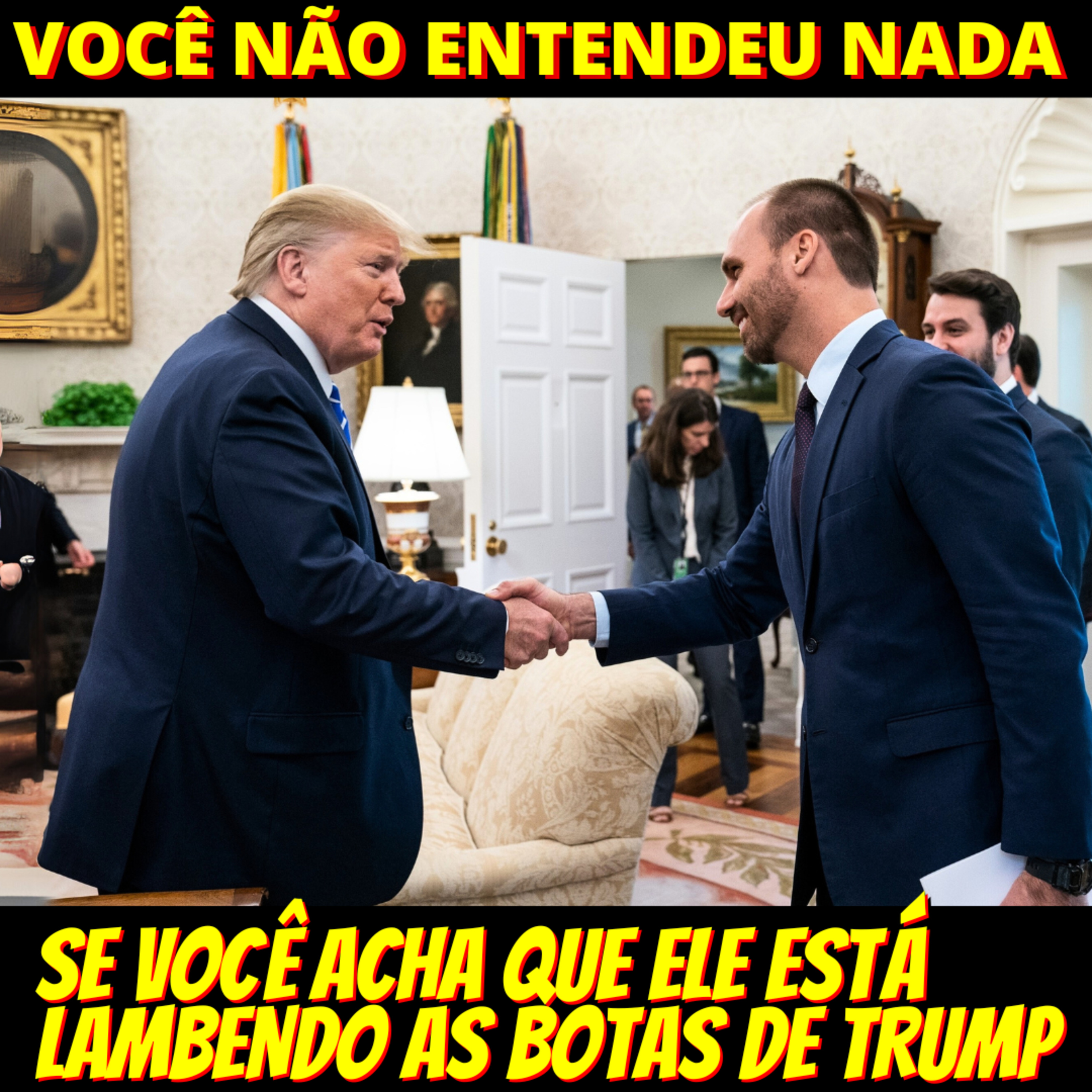 Se você acha que Eduardo Bolsonaro só quer lamber as botas de Trmp, você não entendeu nada episode artwork
