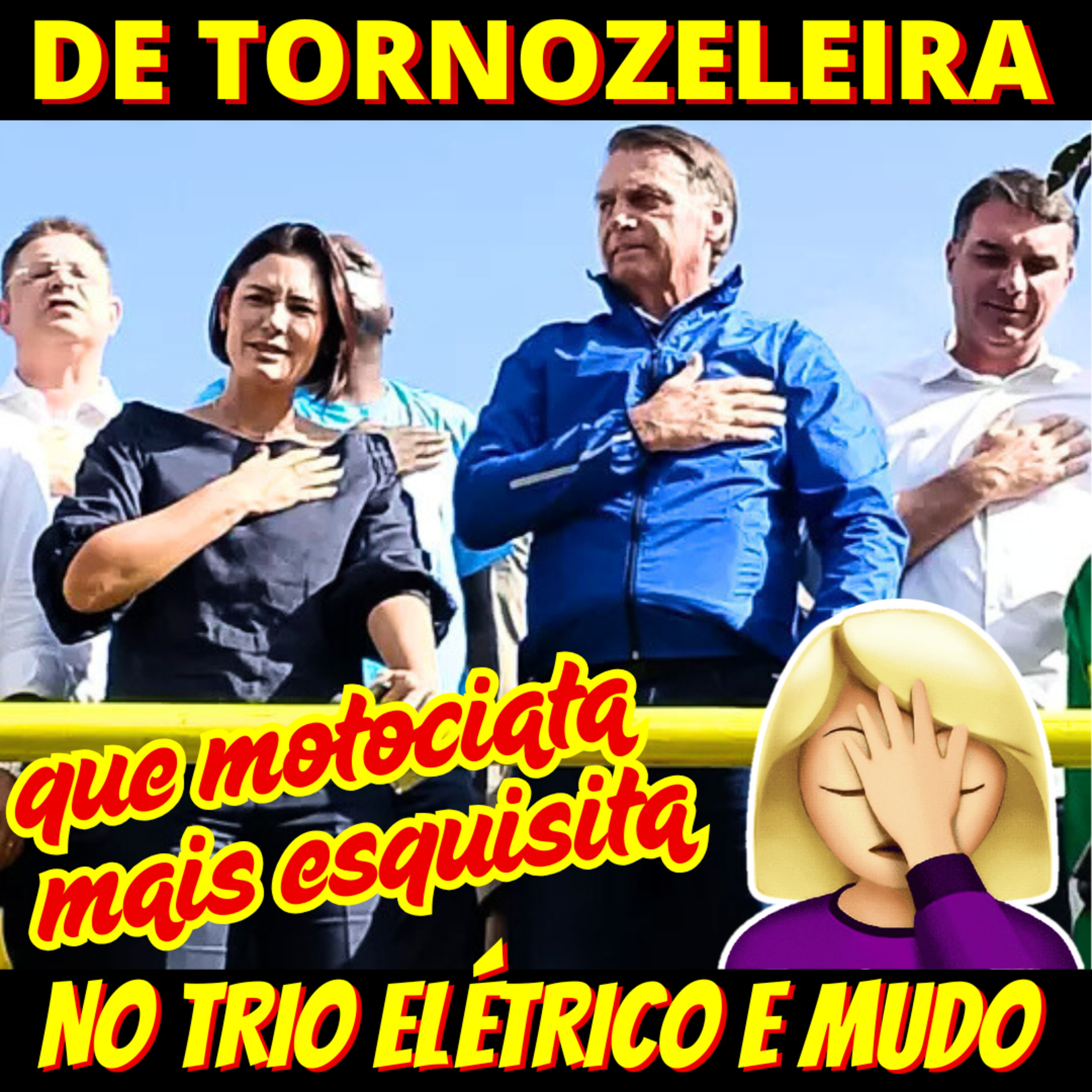 QUEM TEM, TEM MEDO - De tornozeleira, Bolsonaro troca moto por trio elétrico em motociata episode artwork