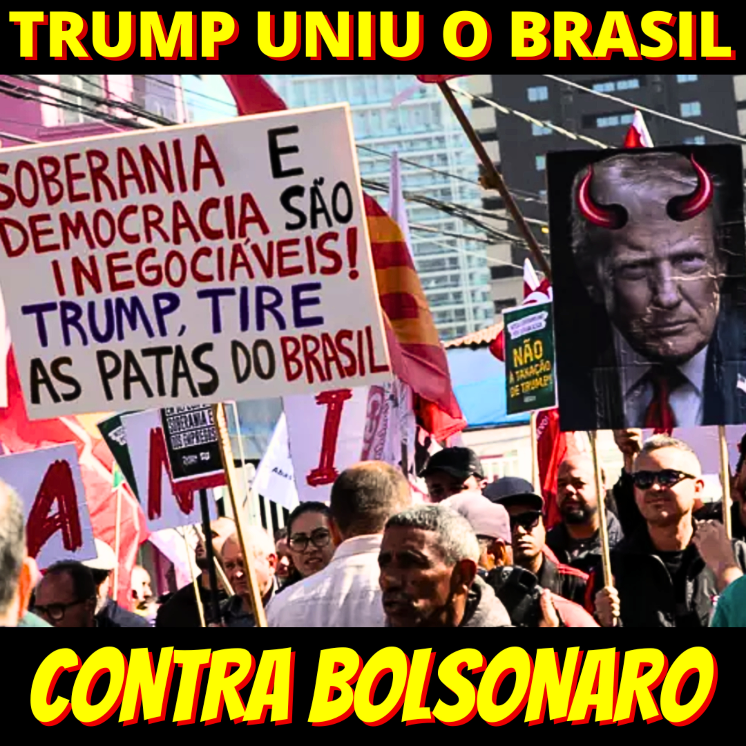 JOGO VIROU - Brasileiros protestam contra Trump em frente ao Consulado dos EUA em SP episode artwork