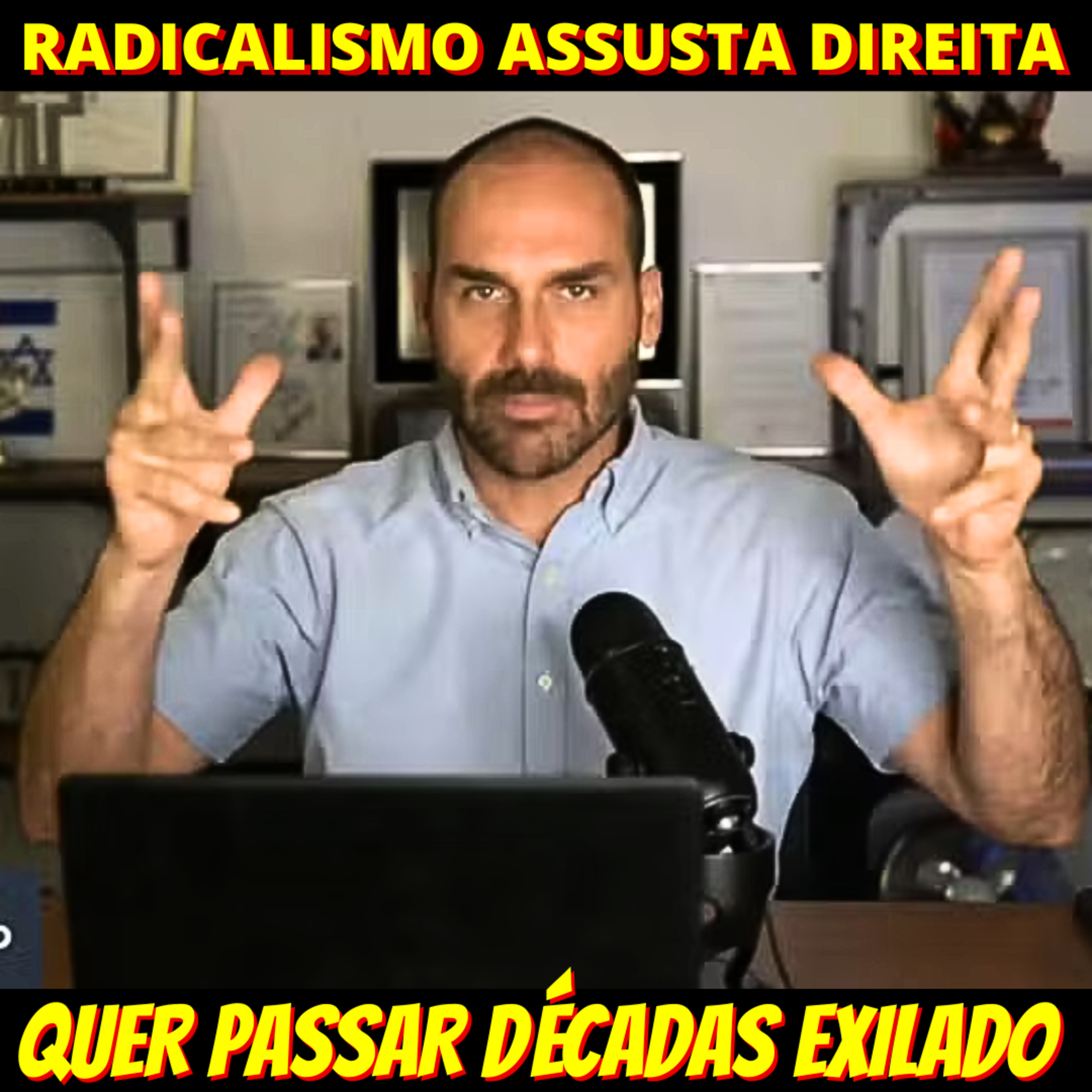 Eduardo Bolsonaro diz que trabalha por mais sanções de Trump e que pode passar décadas “exilado” episode artwork