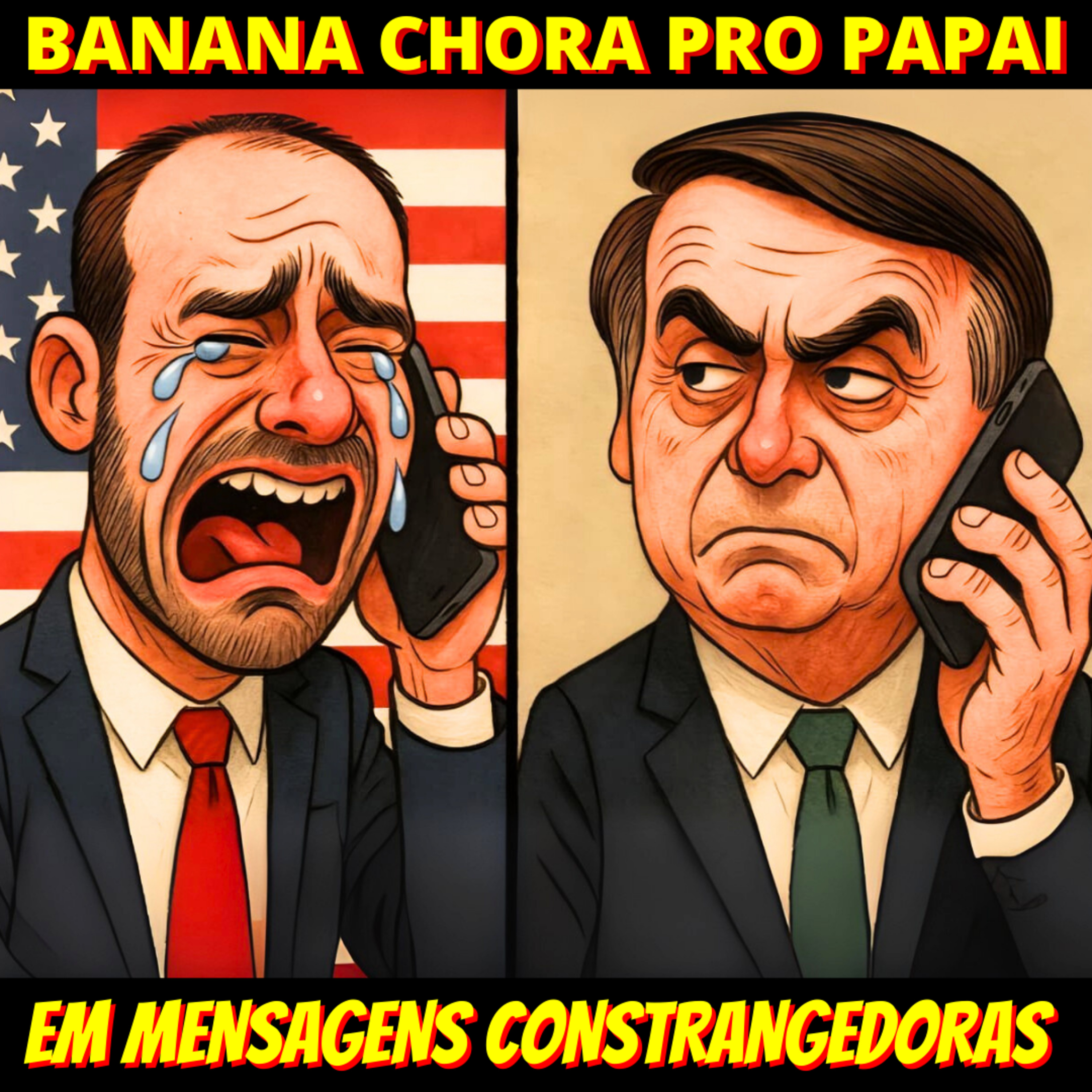 Mensagens entre Jair e filho mostram um Eduardo covarde chorando pro papai episode artwork