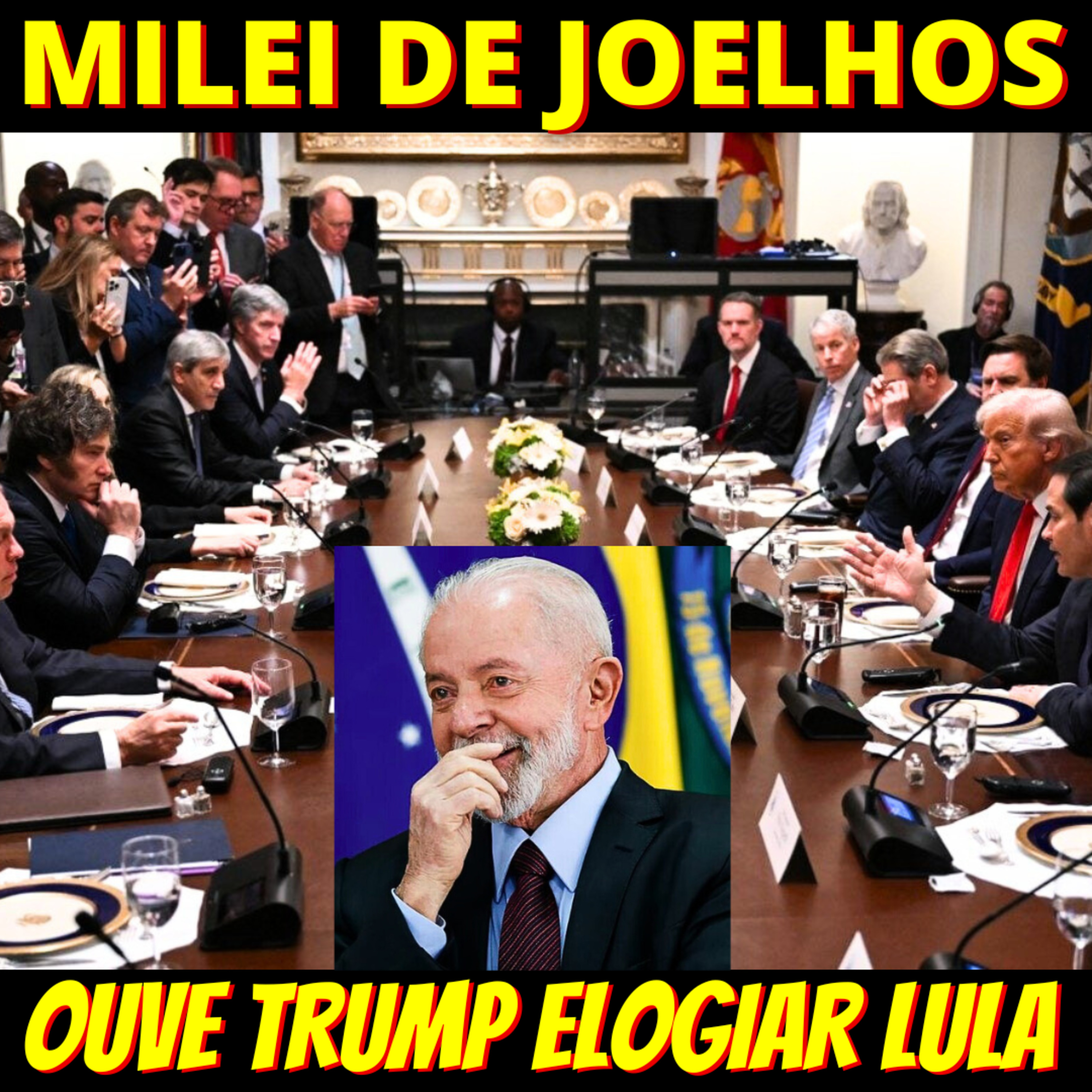RECEBA - "Tive uma conversa muito boa com Lula", diz Trump ao lado de Milei episode artwork