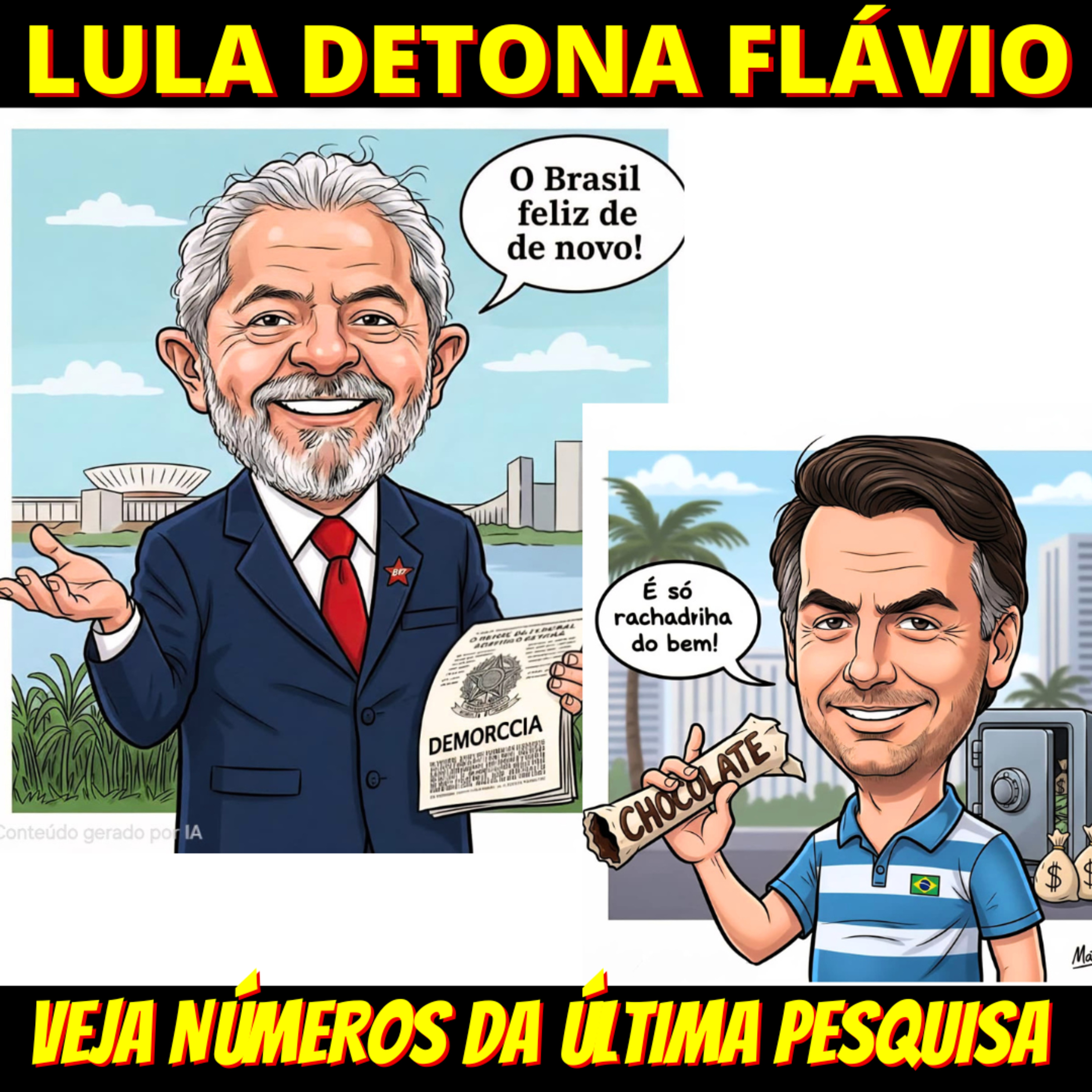 Lula dispara e detona Flávio Bolsonaro no 1º e 2º turnos, mostra pesquisa episode artwork
