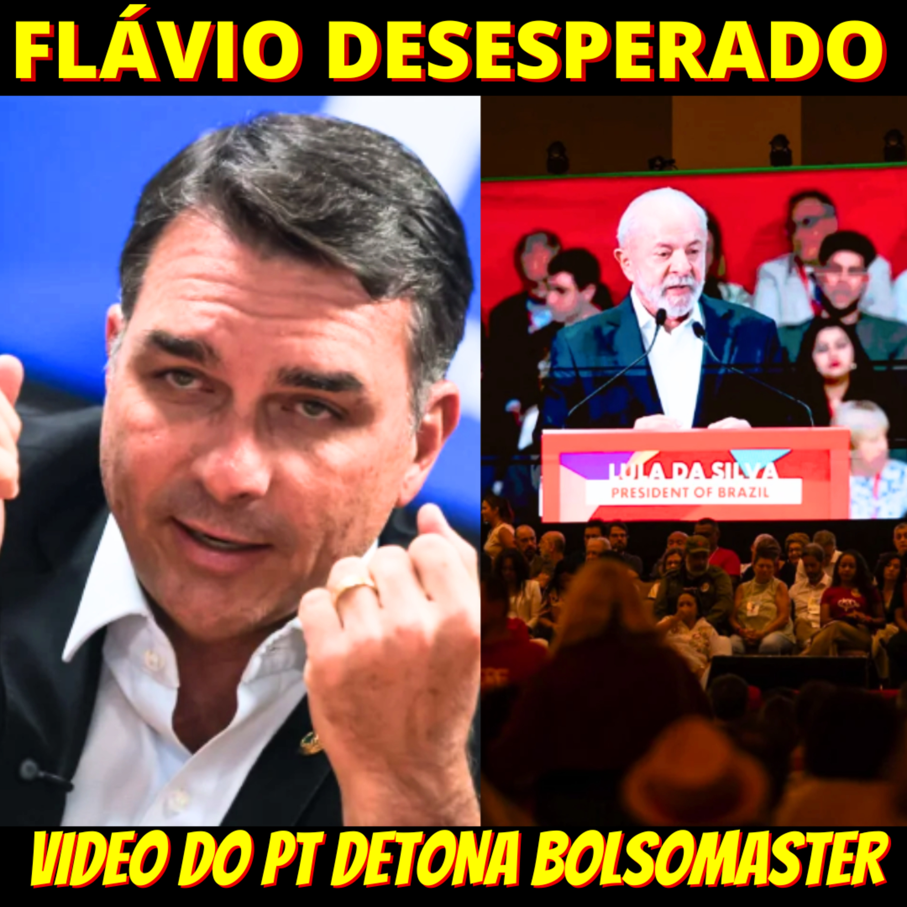 PT mostra video com ataque a Flávio Bolsonaro com foco em Master e corrupção. episode artwork
