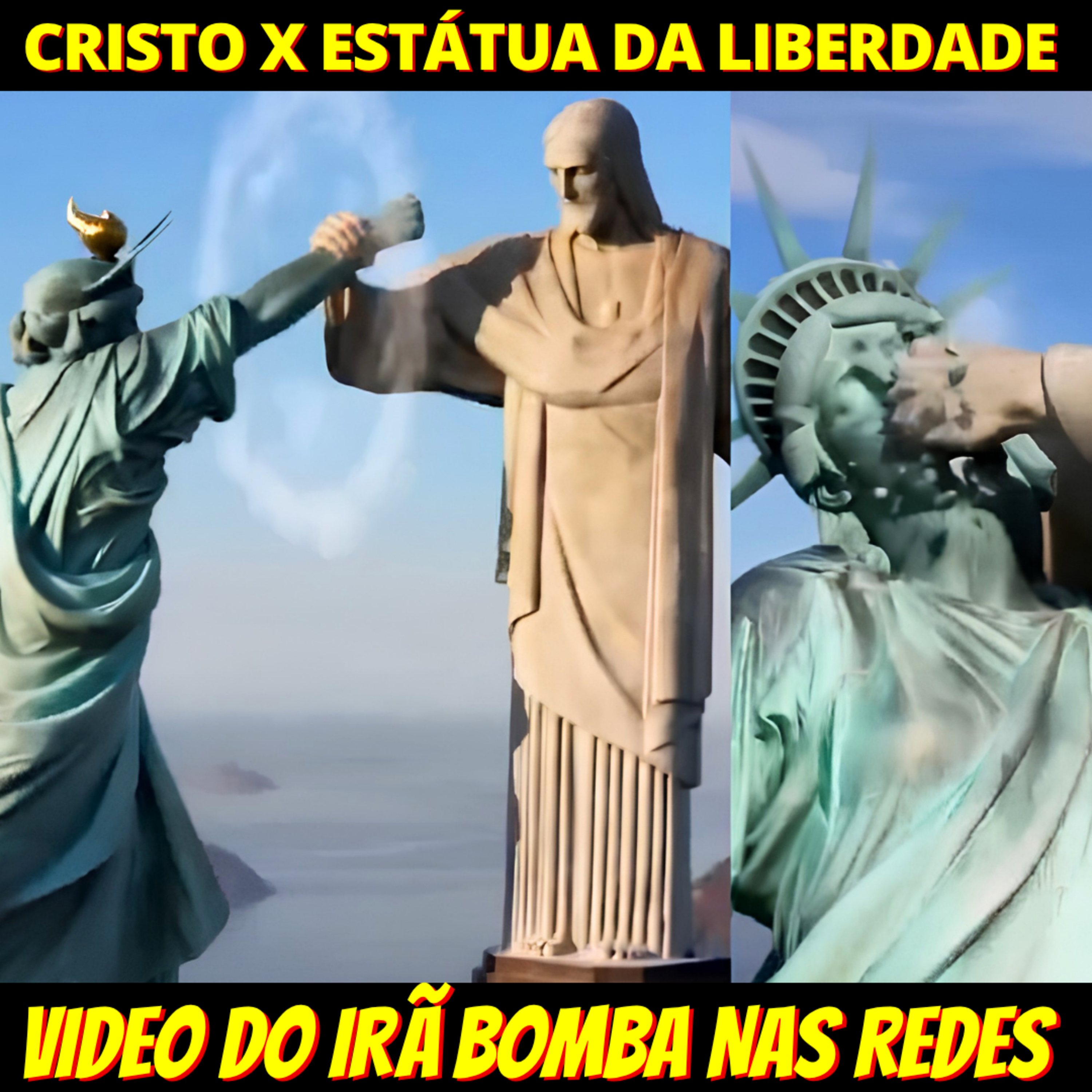 BOMBOU - Embaixada do Irã posta video do Cristo Redentor dando um pau na Estátua da Liberdade episode artwork