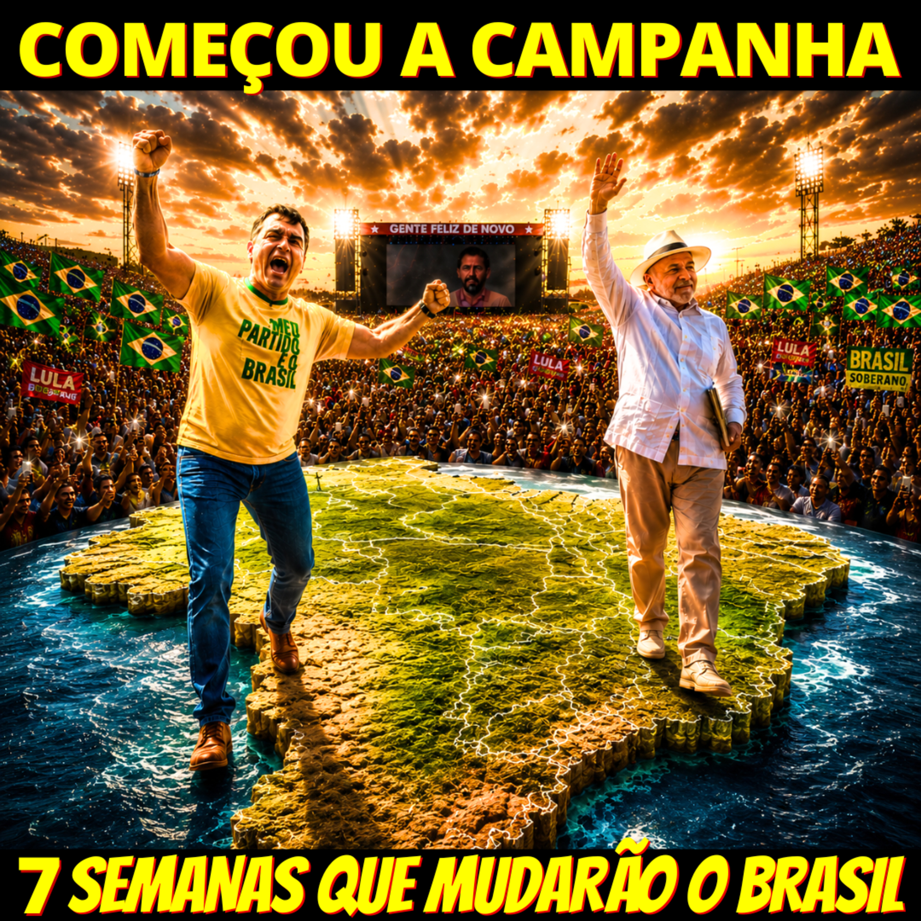 Lula começa campanha em São Bernardo. Flávio discursa em Copacabana. episode artwork