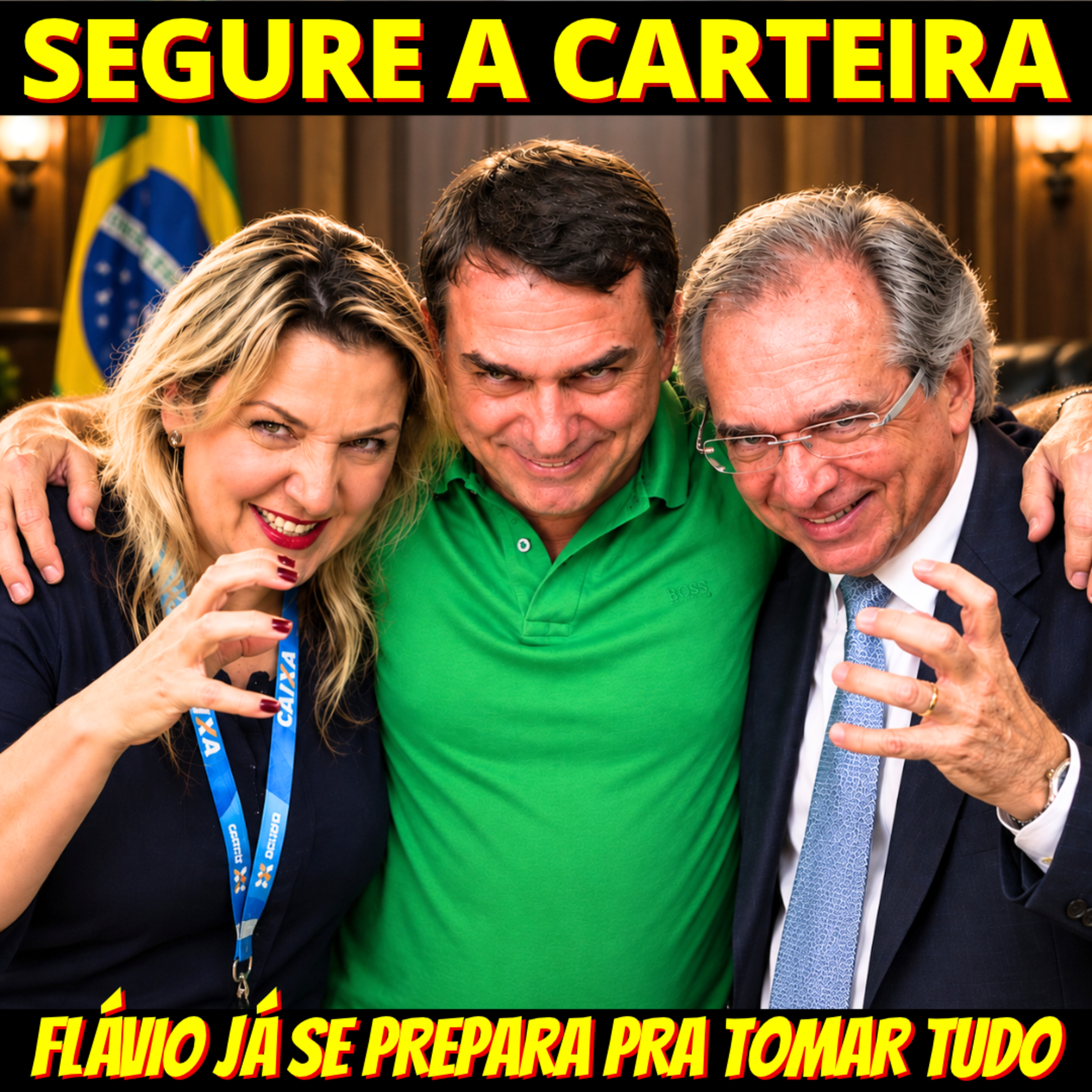 Flávio já se sente eleito e se prepara para roubar até a alma do brasileiro episode artwork