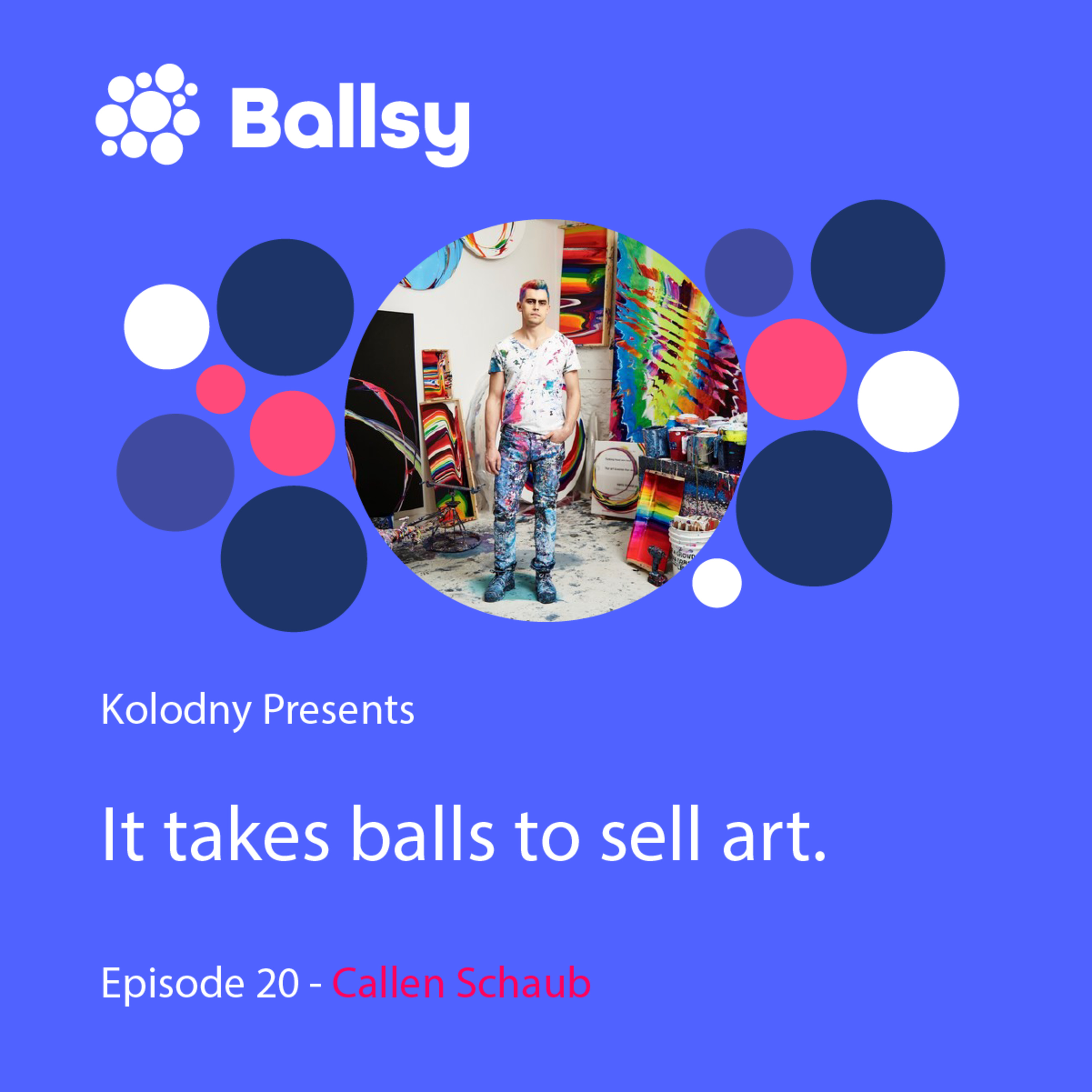 Ballsy: It takes balls to sell art.