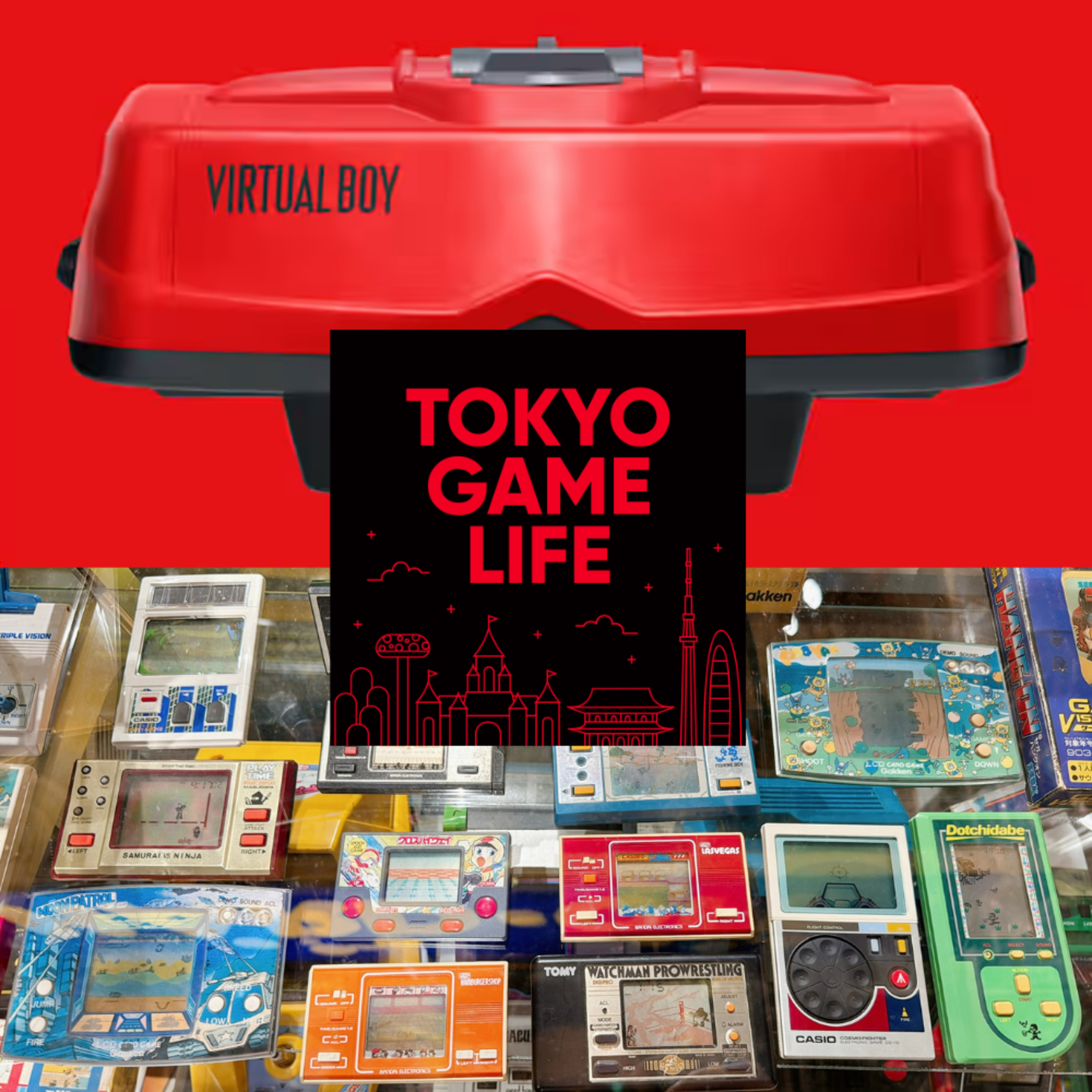 Nintendo Virtual Boy ゲーム機セット Nintendo Virtual Boy Console VUE-001 Tested System -Maintained