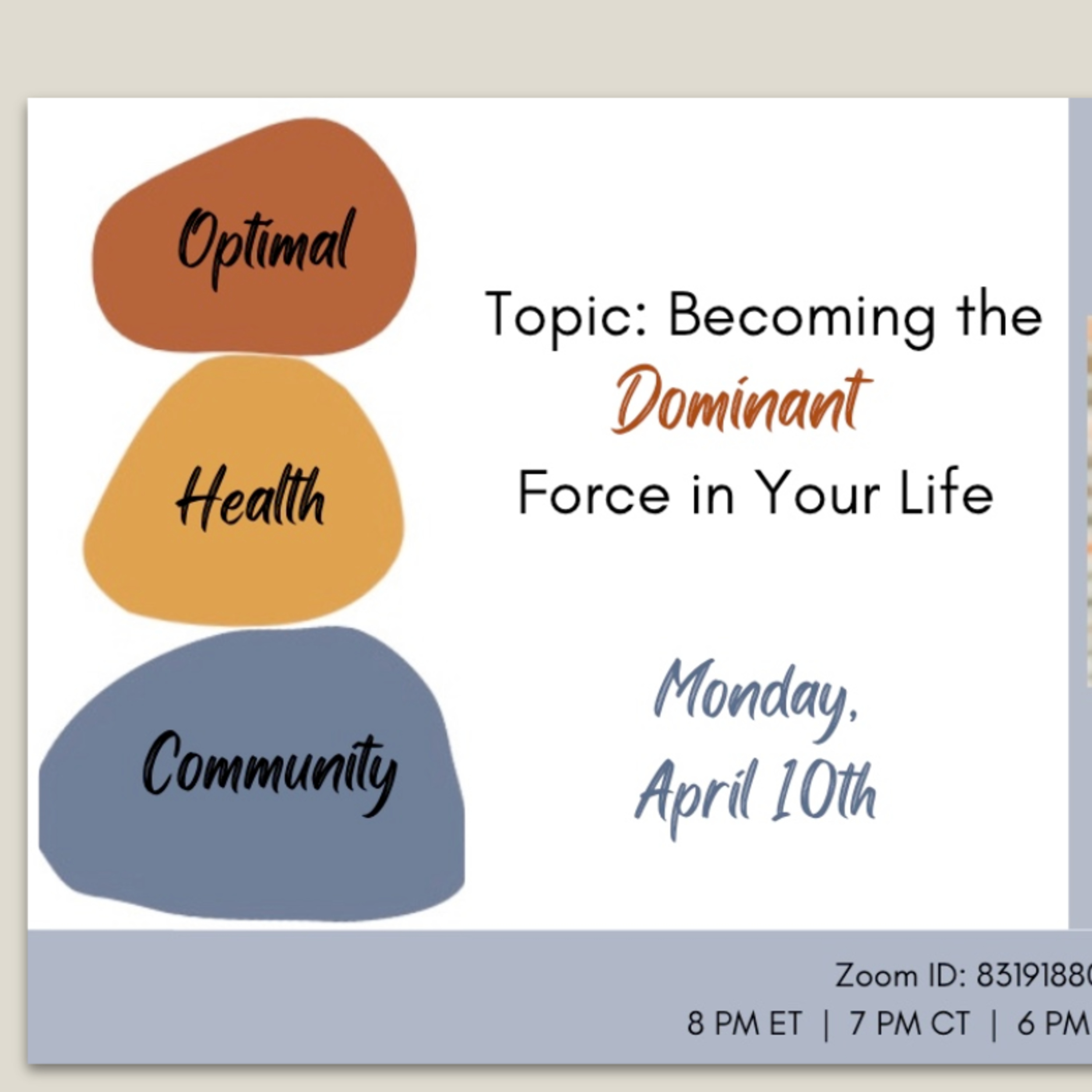 4/10/23 - Becoming The Dominant Force in Your Life! episode artwork