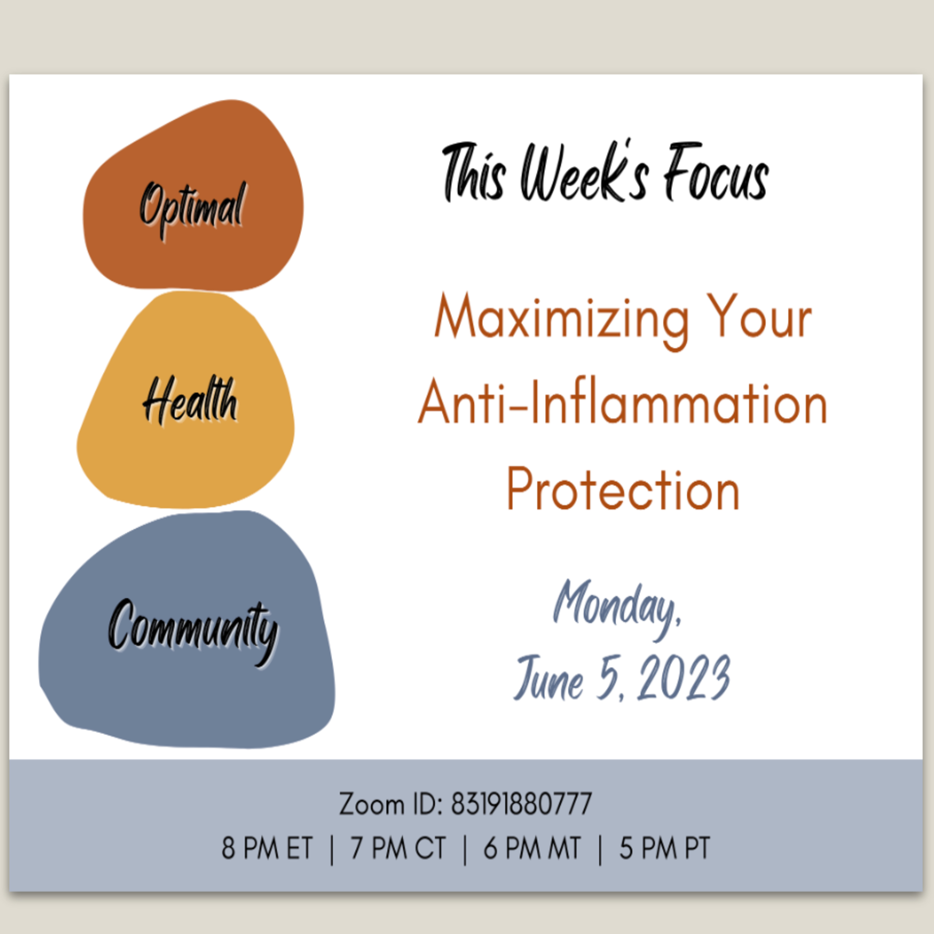 Element 20: Maximizing Your Anti-Inflammation Protection - 6/5/23 episode artwork