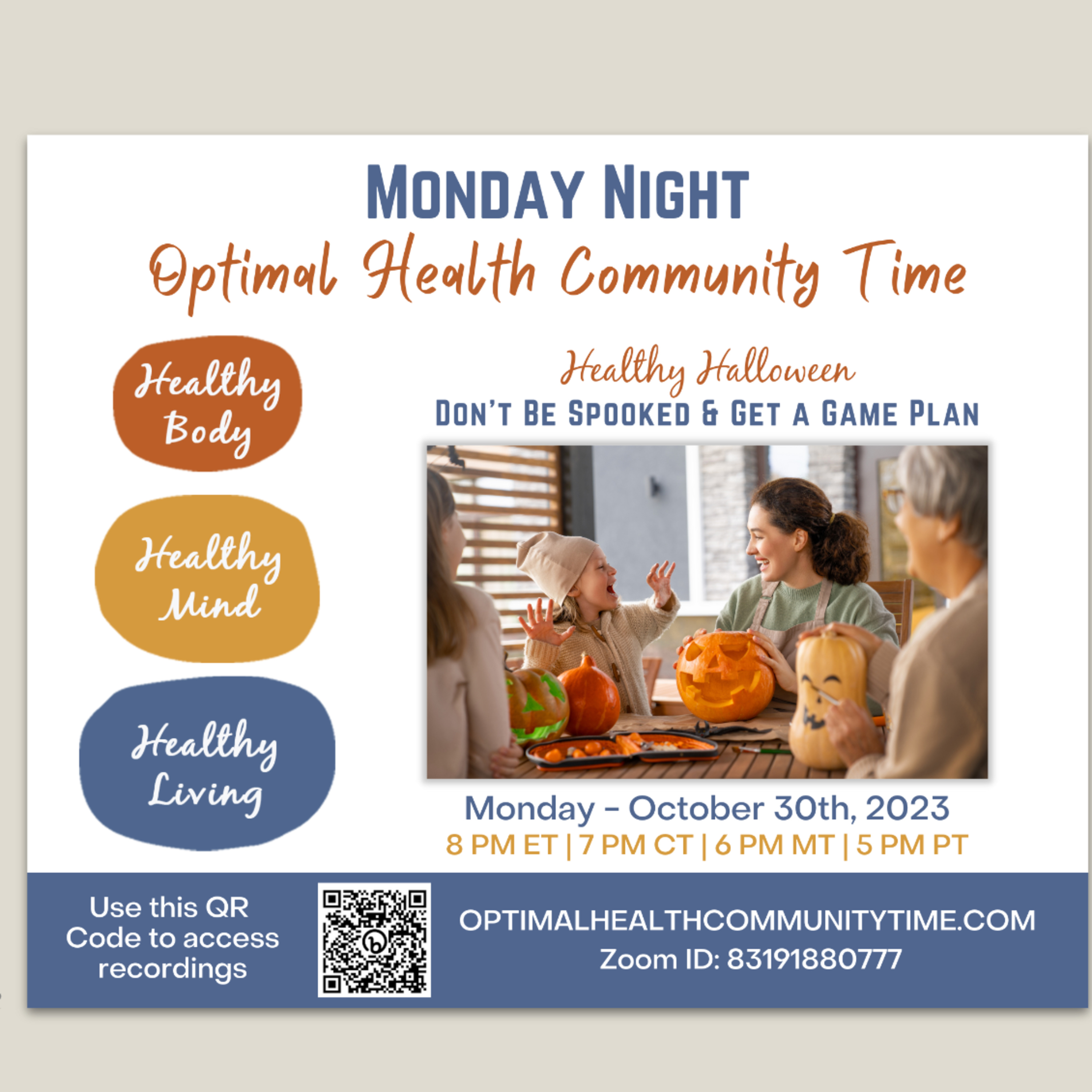 10/30/23 - Healthy Halloween: Don’t Be Spooked & Get a Game Plan episode artwork