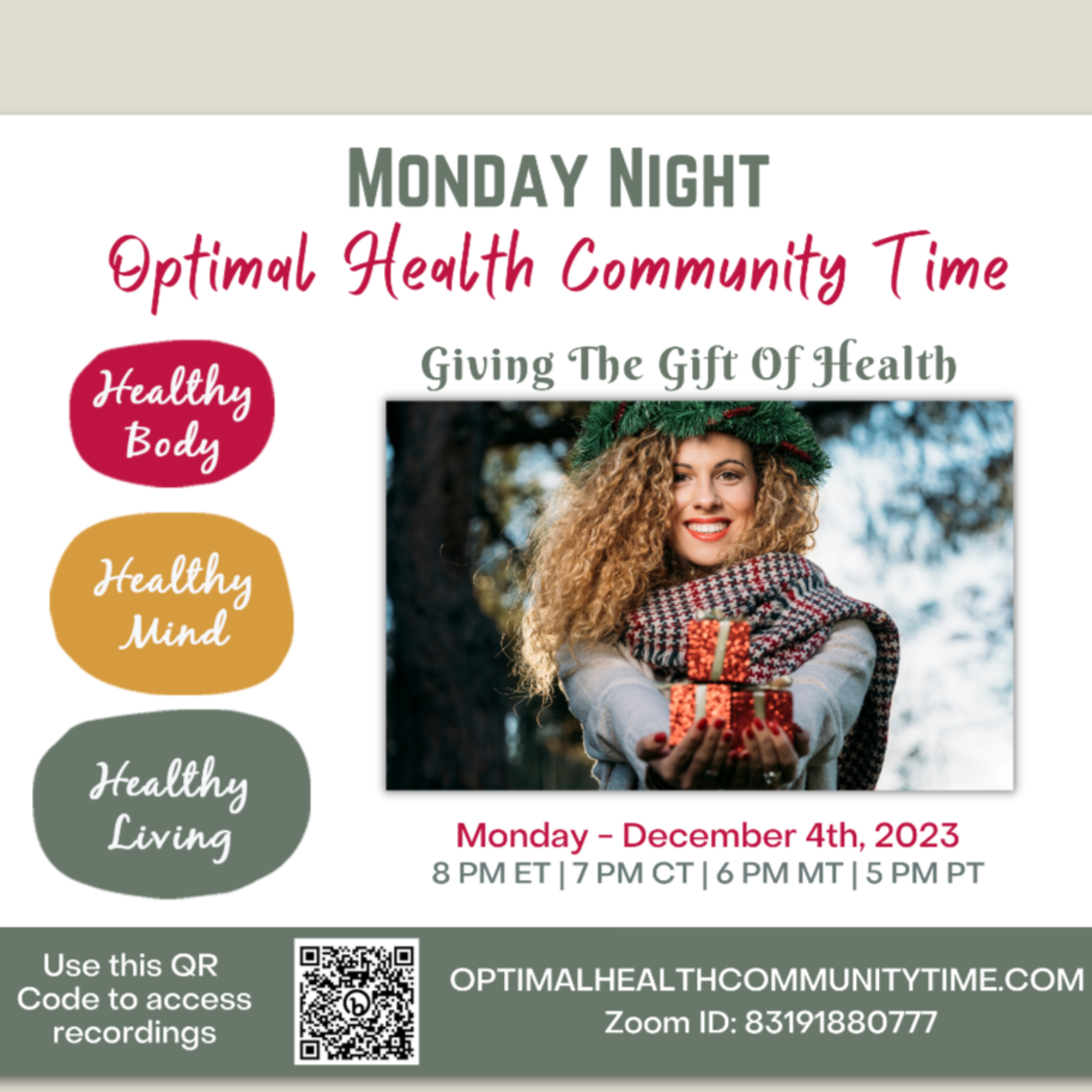 12/4/23 - Giving the Gift of Health episode artwork