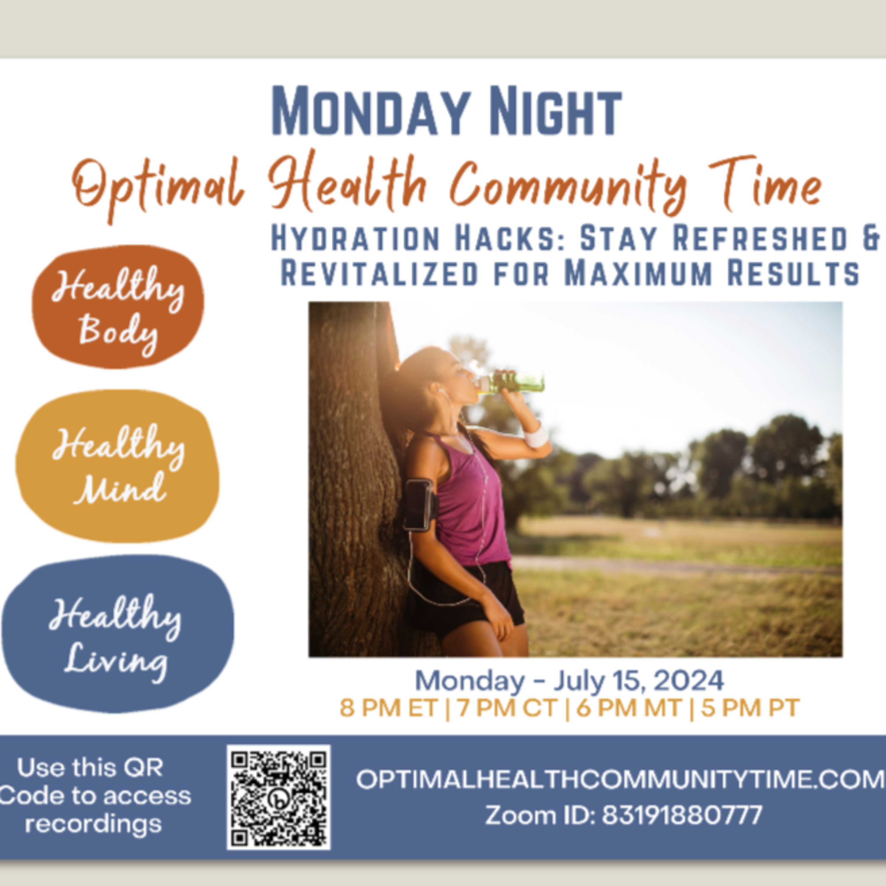 7/15/24 - Hydration Hacks: Stay refreshed & Revitalized for Maximum Results episode artwork