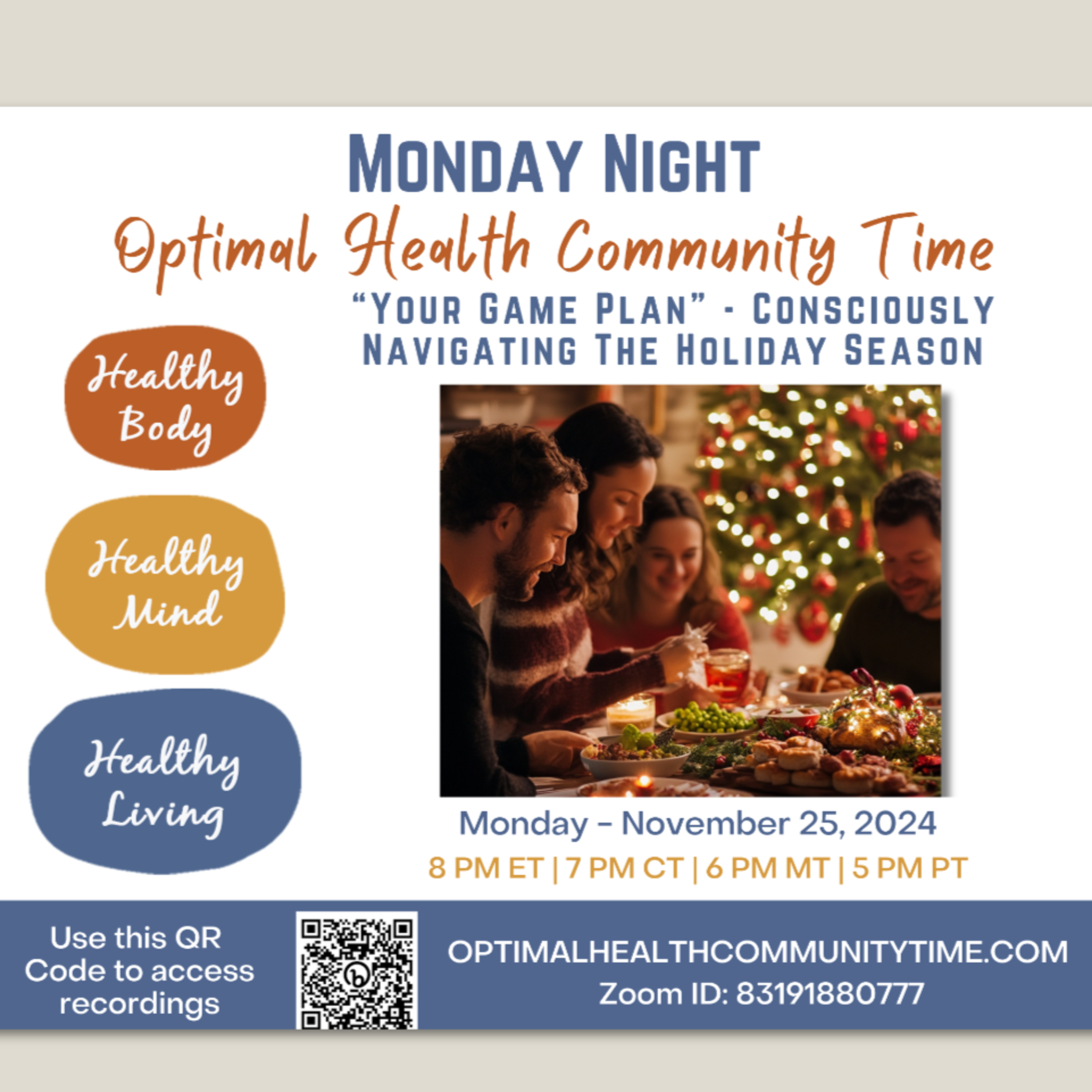11/18/24 - “Your Game Plan” Consciously Navigating The Holiday Season episode artwork
