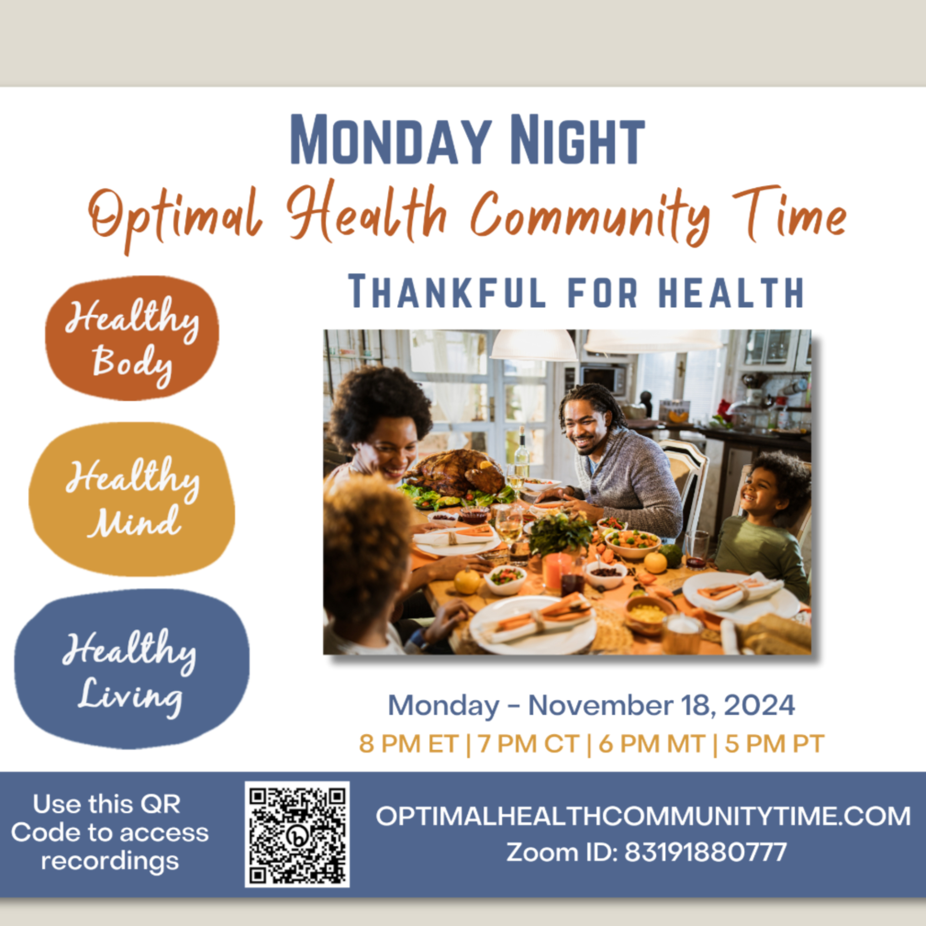 11/25/24 - Thankful for Health episode artwork