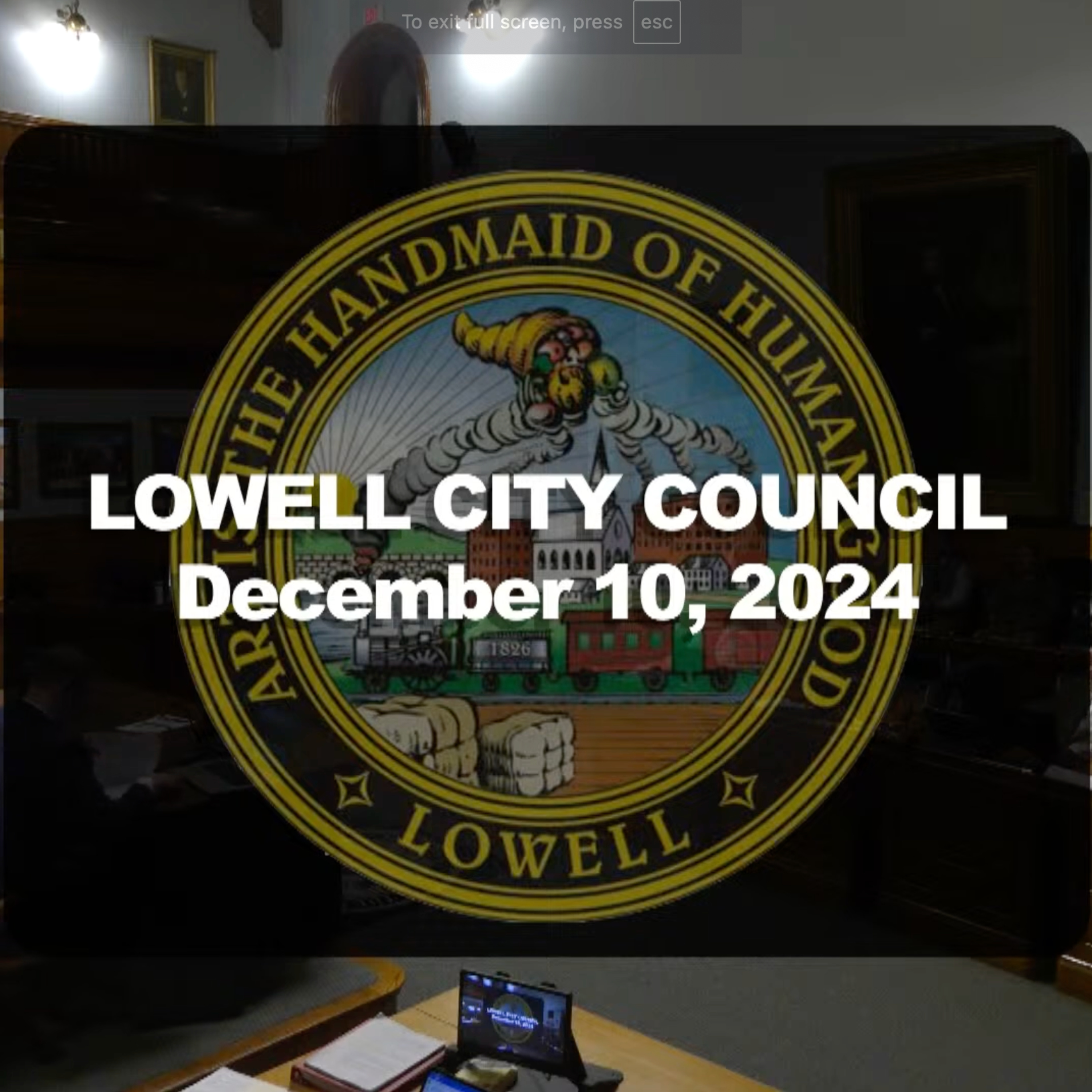 Lowell City Council - December 10, 2024 episode artwork