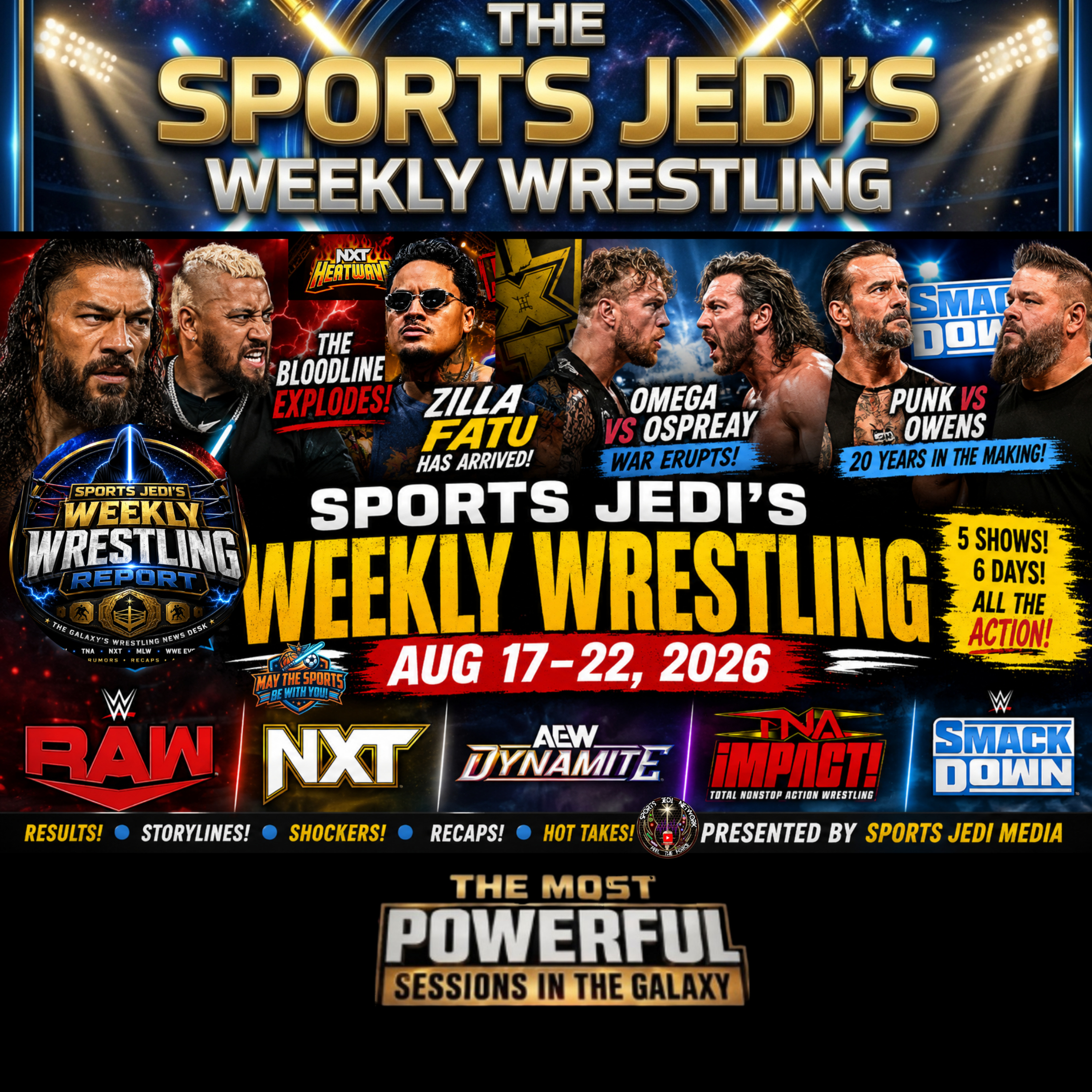 🔴 SPORTS JEDI NETWORK ALL SPORTS ALL THE TIME FEEL THE FORCE!