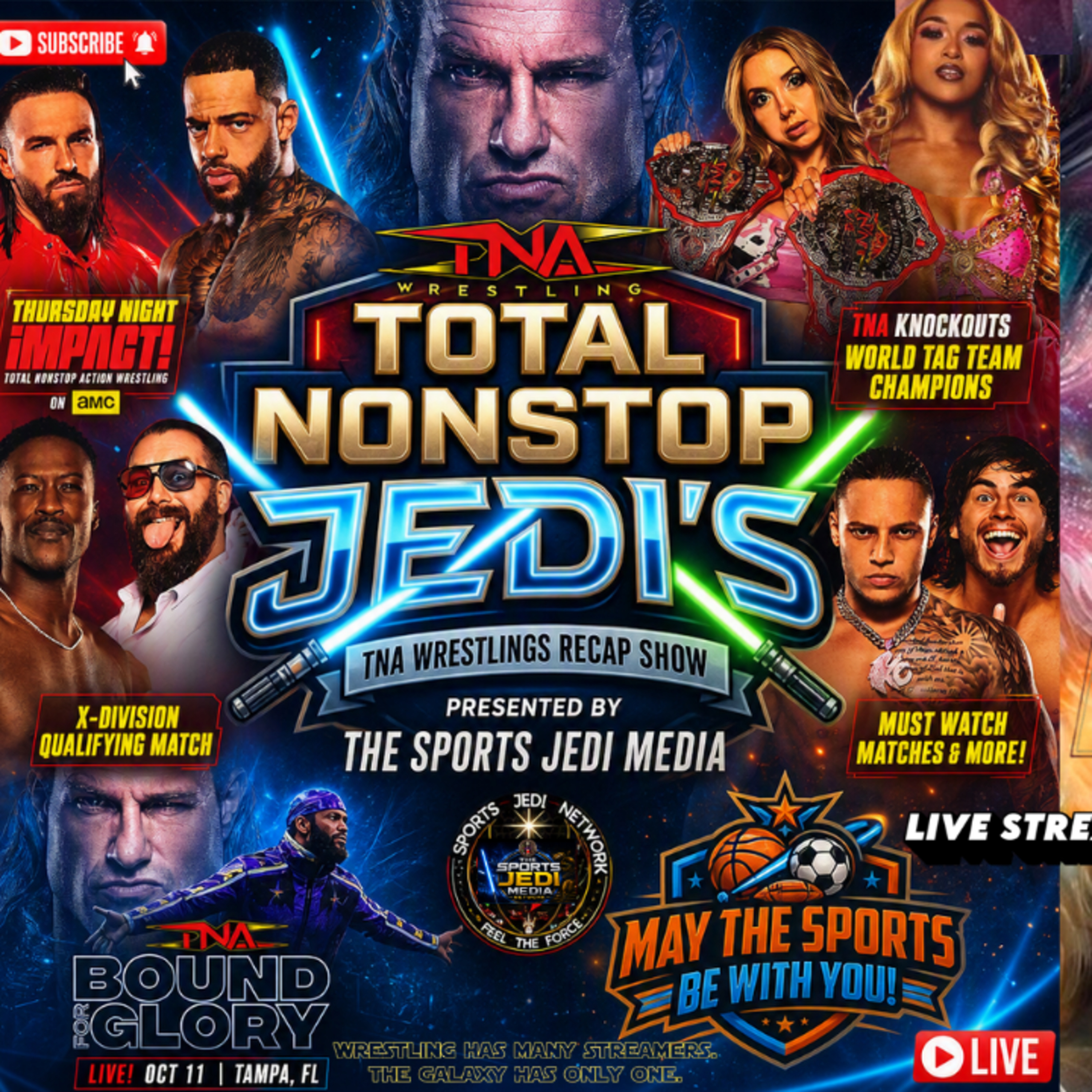 🔴 SPORTS JEDI NETWORK ALL SPORTS ALL THE TIME FEEL THE FORCE!