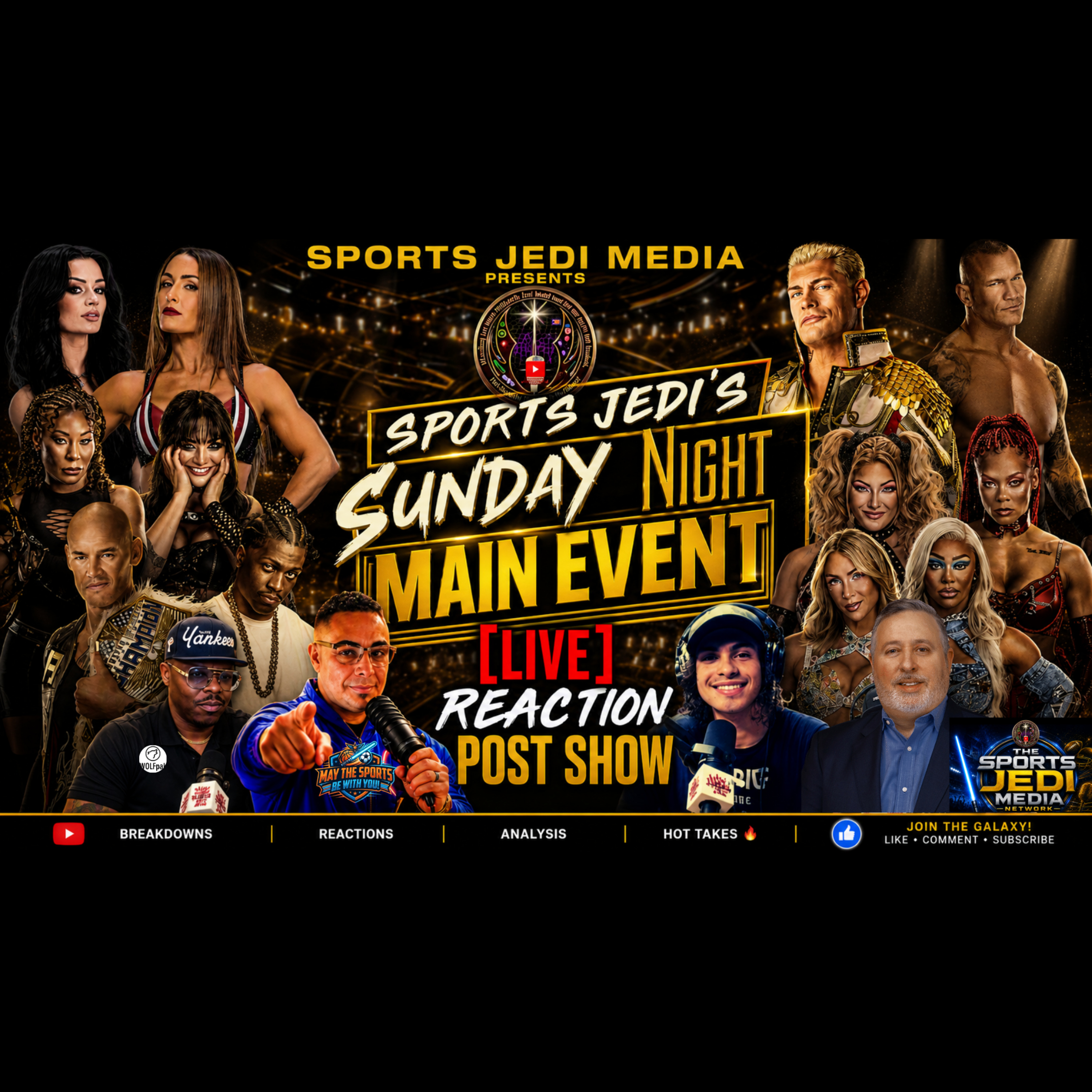 🔴 SPORTS JEDI NETWORK ALL SPORTS ALL THE TIME FEEL THE FORCE!