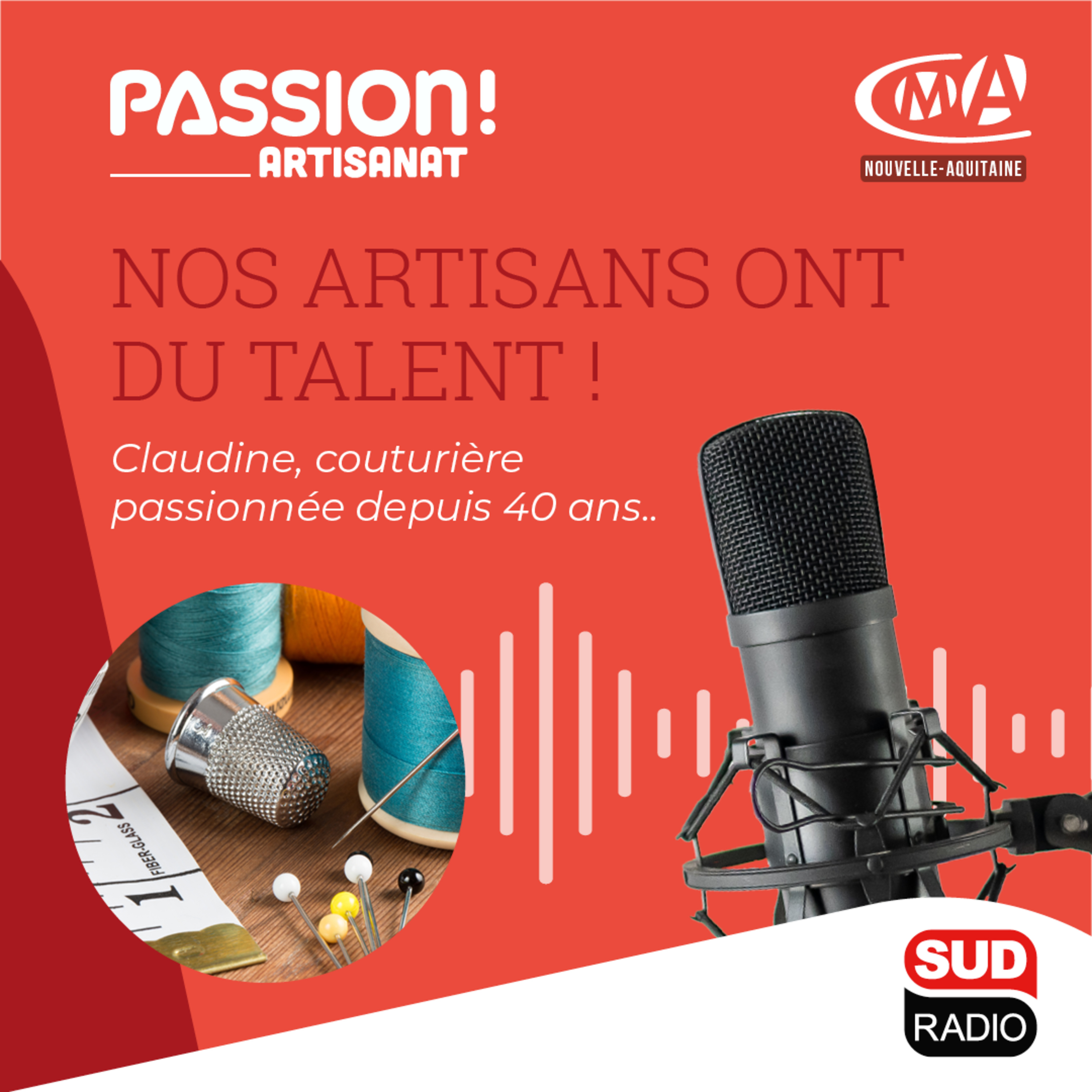 Claudine, couturière passionnée depuis 40 ans.